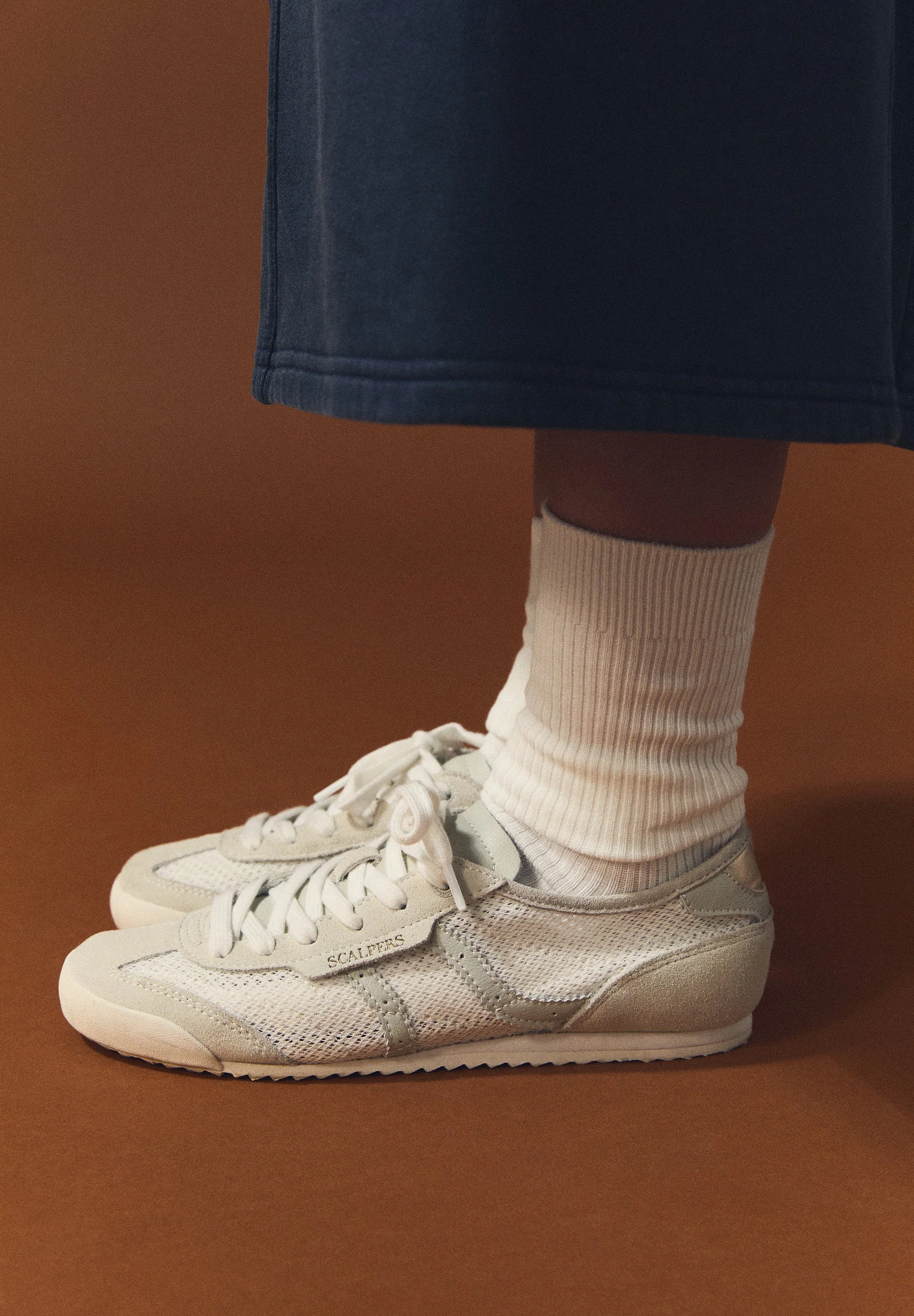 MESH AND SUEDE SNEAKERS