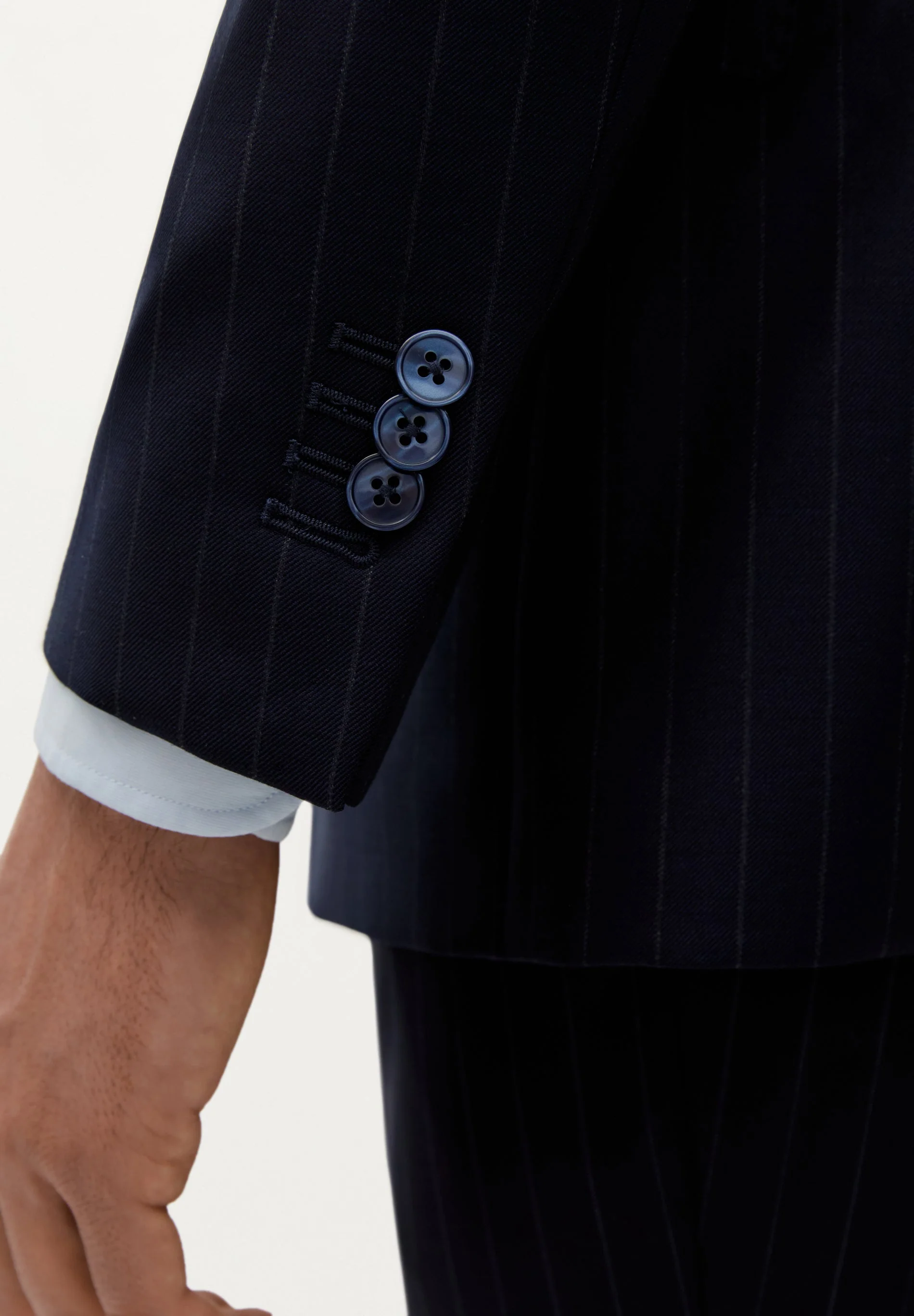 WOOL PINSTRIPE BLAZER - Image 5