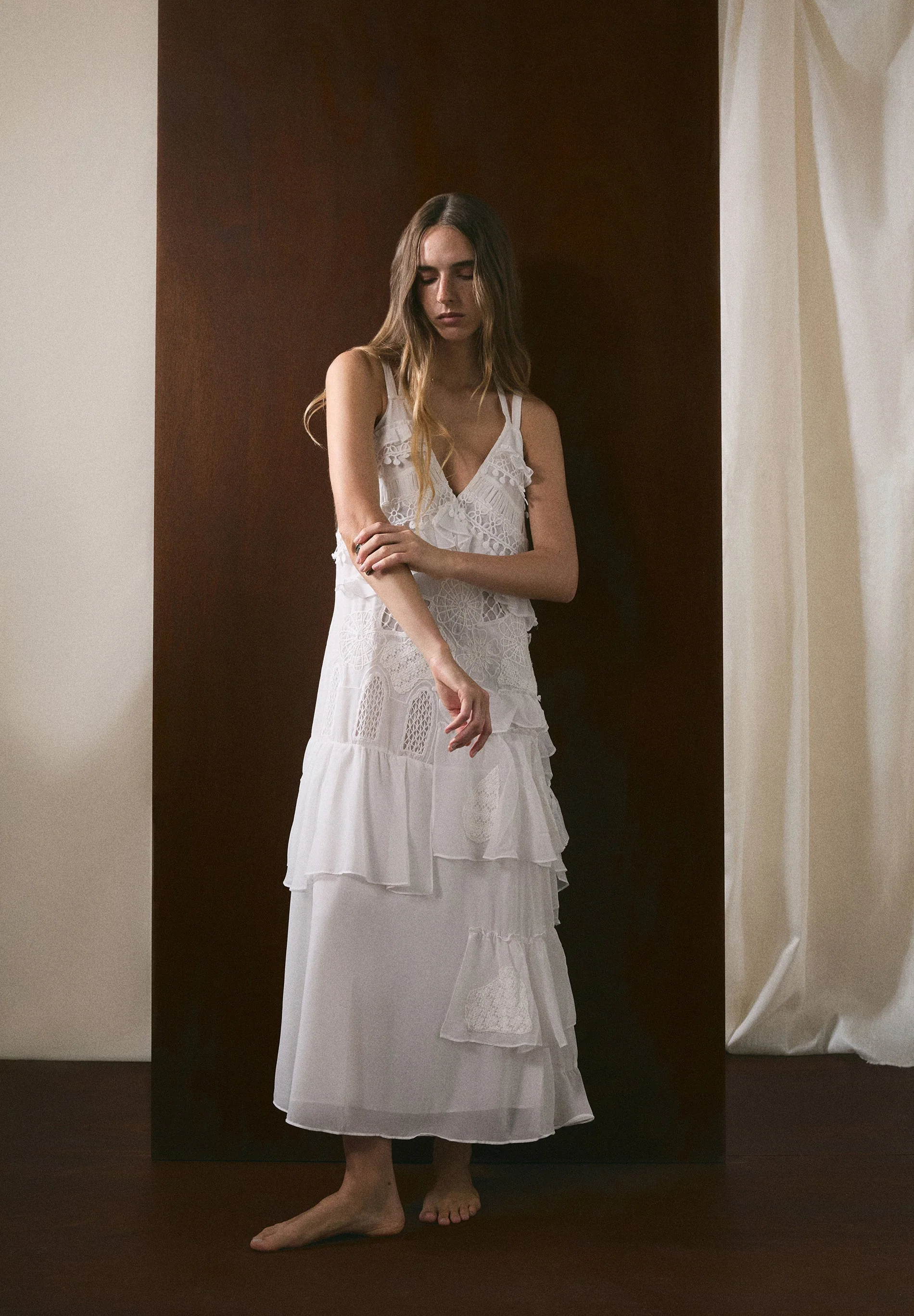 LACE DRESS WITH RUFFLES - Image 6