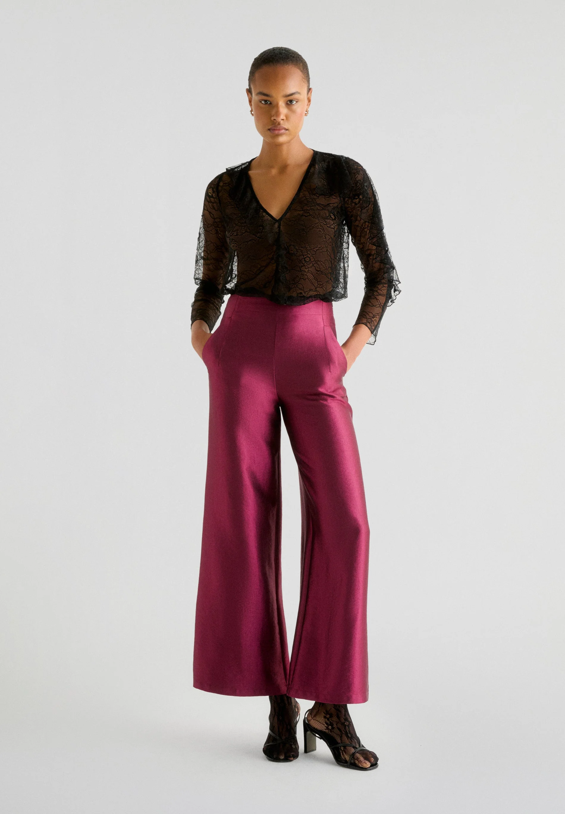 SATIN CULOTTE TROUSERS - Image 2