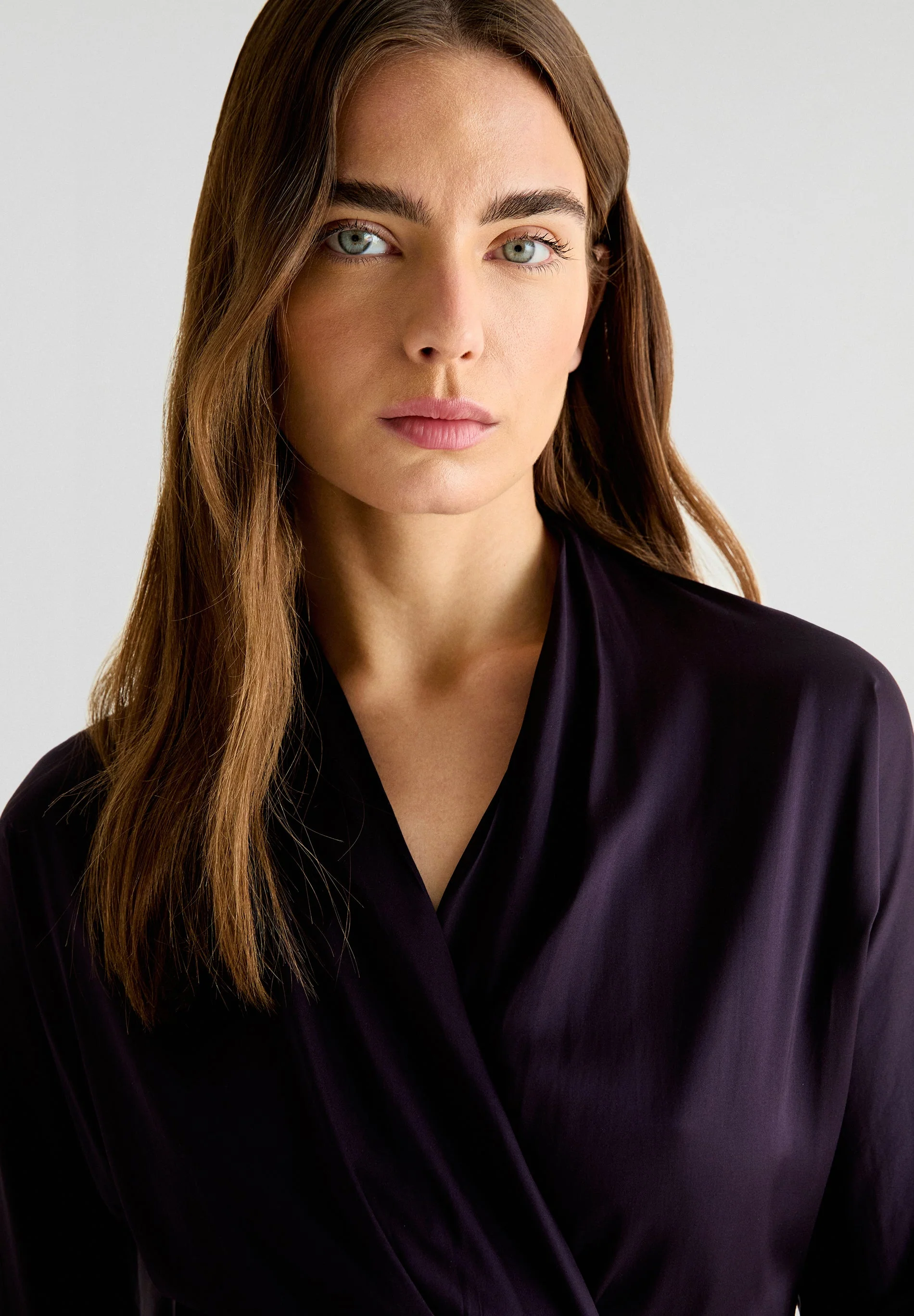SATIN WRAP DRESS - Image 4
