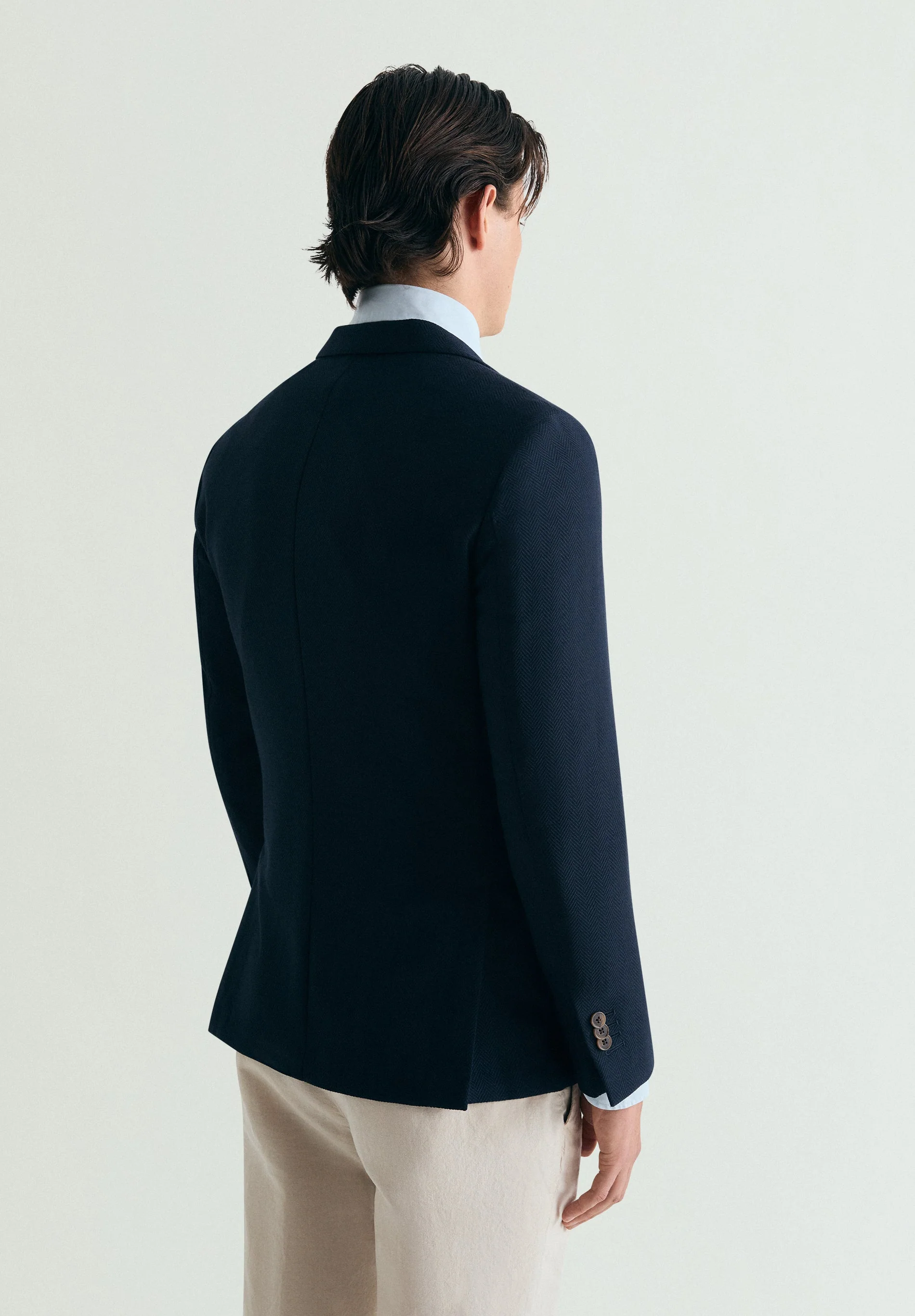 PLAIN-COLOURED WOOL BLAZER - Image 4