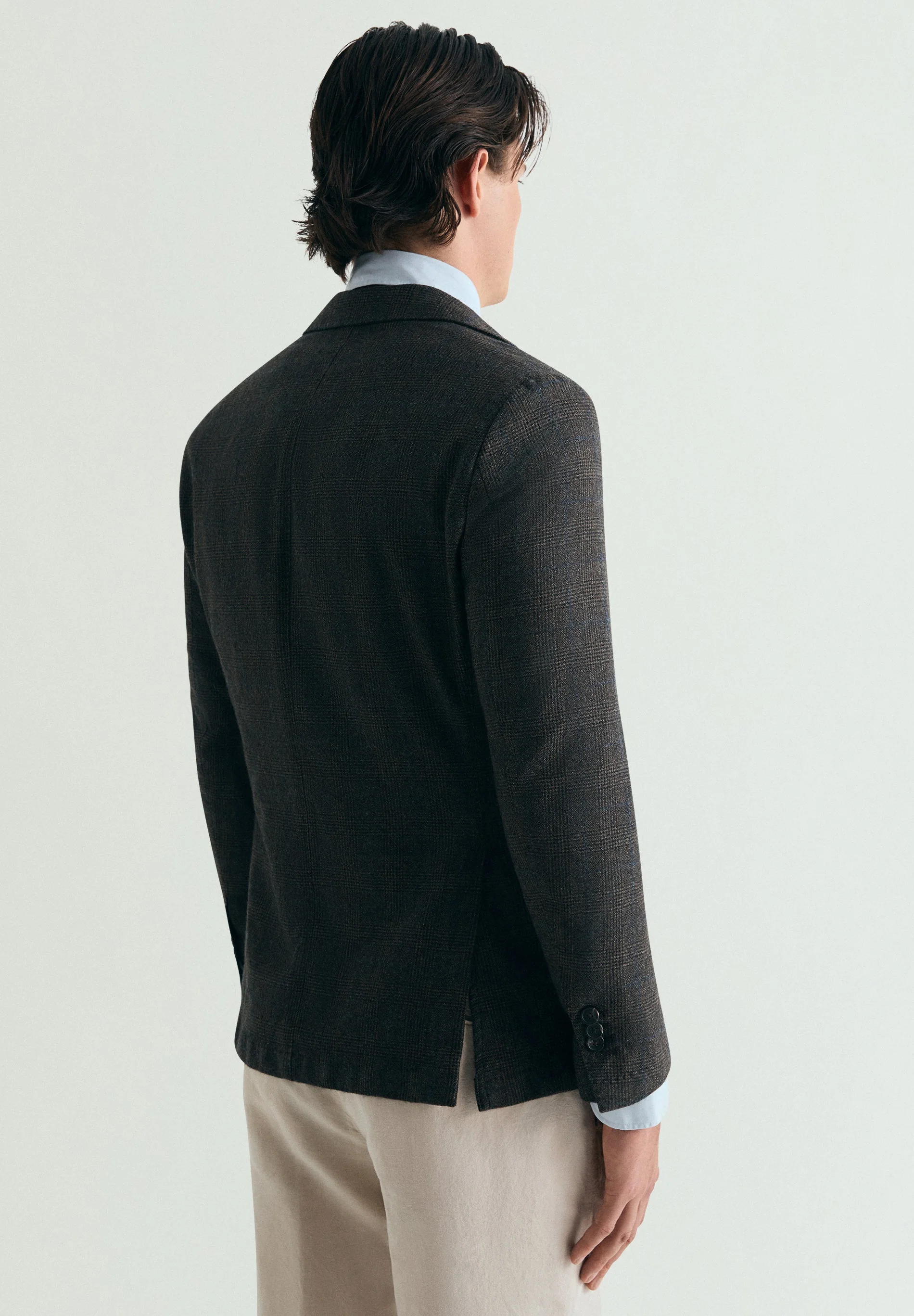 CHECKED WOOL BLAZER - Image 2