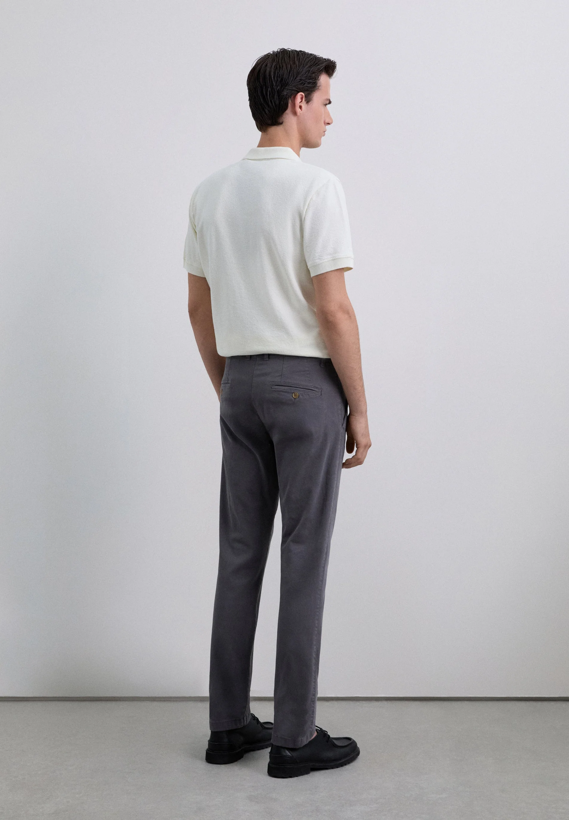 CHINO TROUSERS WITH DARTS - Image 4