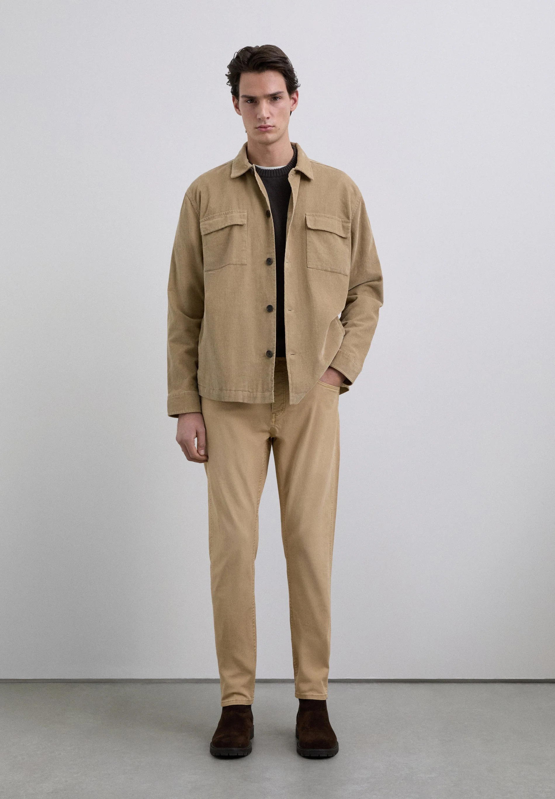 COTTON CHINO TROUSERS