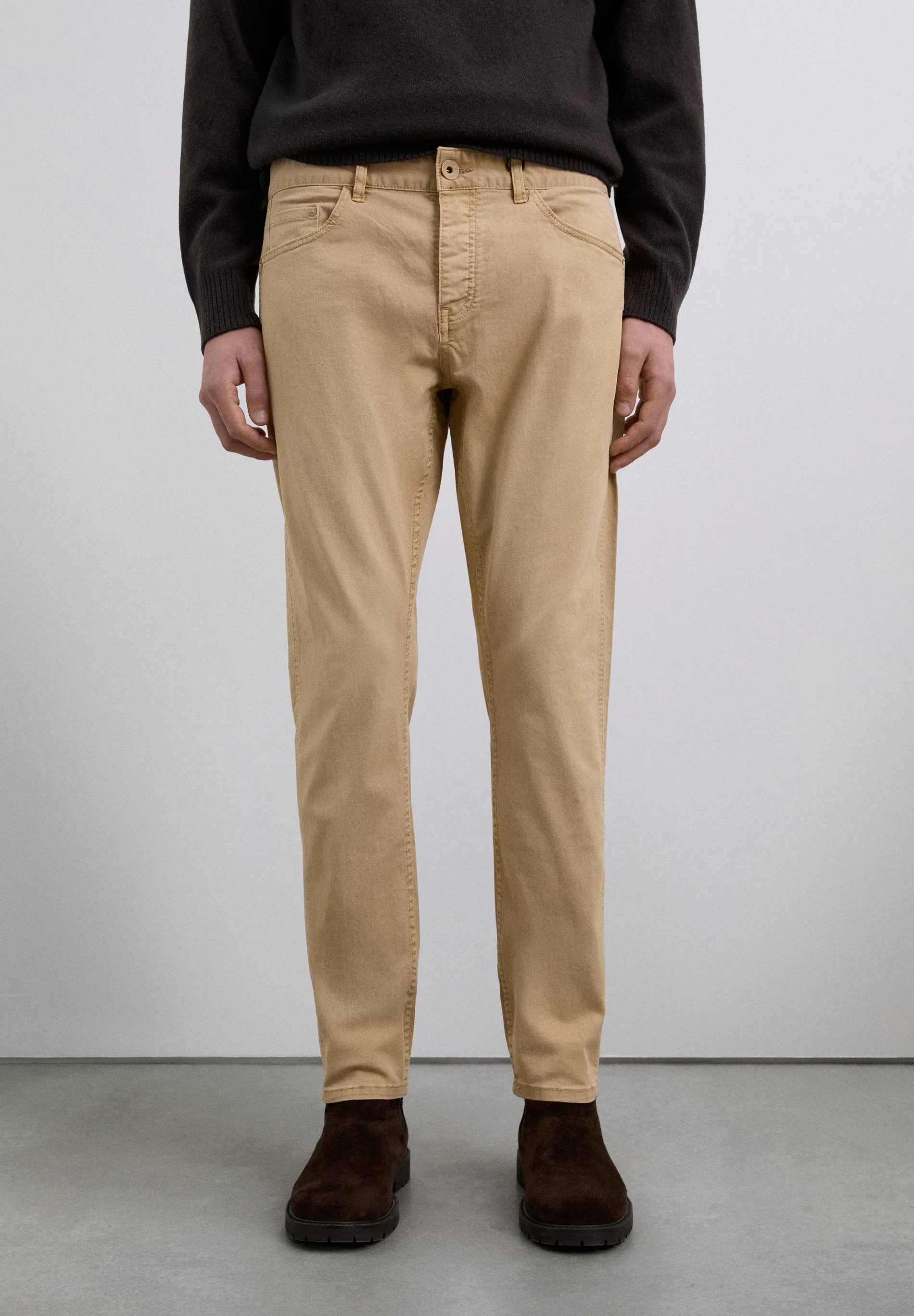 COTTON CHINO TROUSERS - Image 2