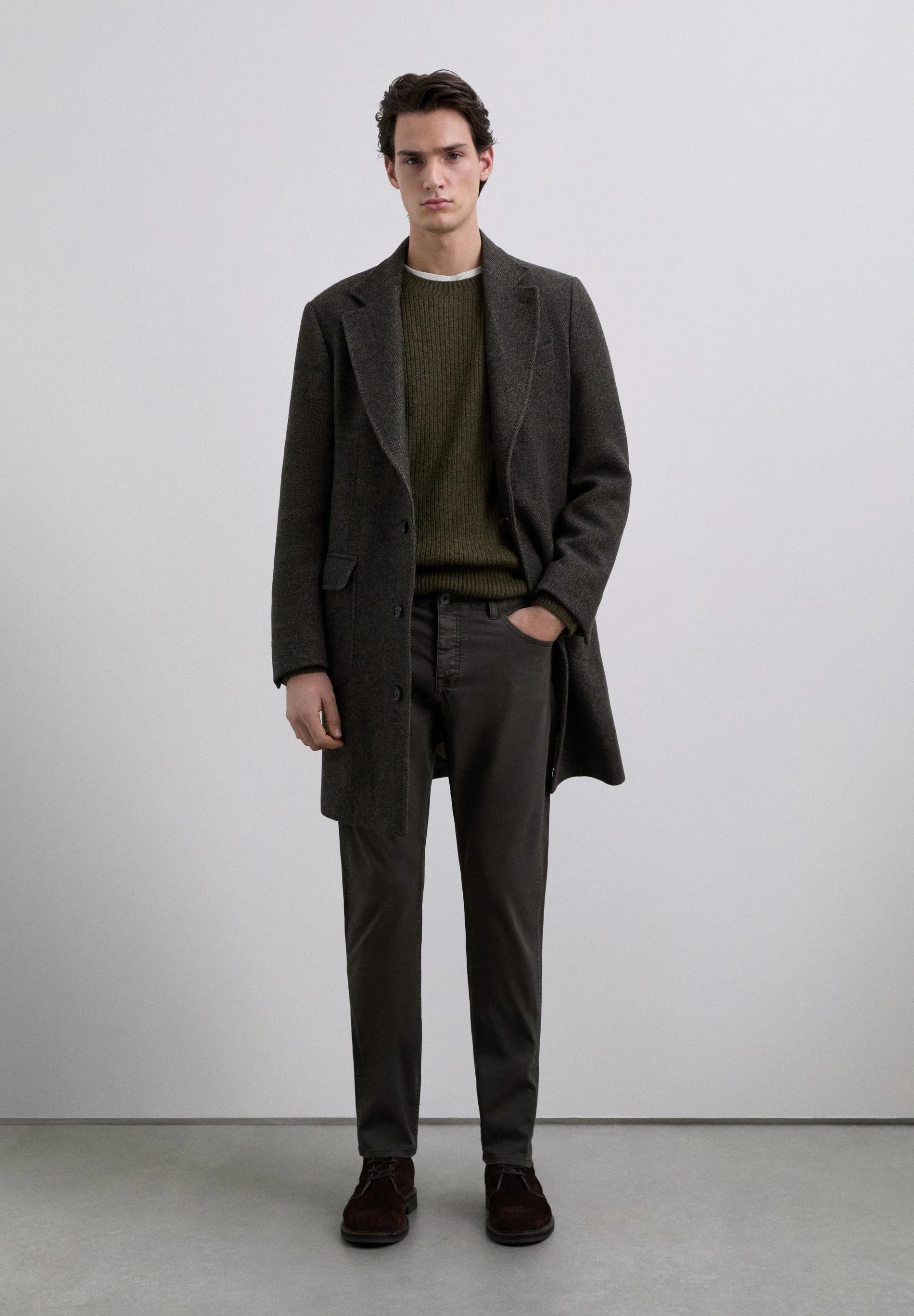 COTTON CHINO TROUSERS
