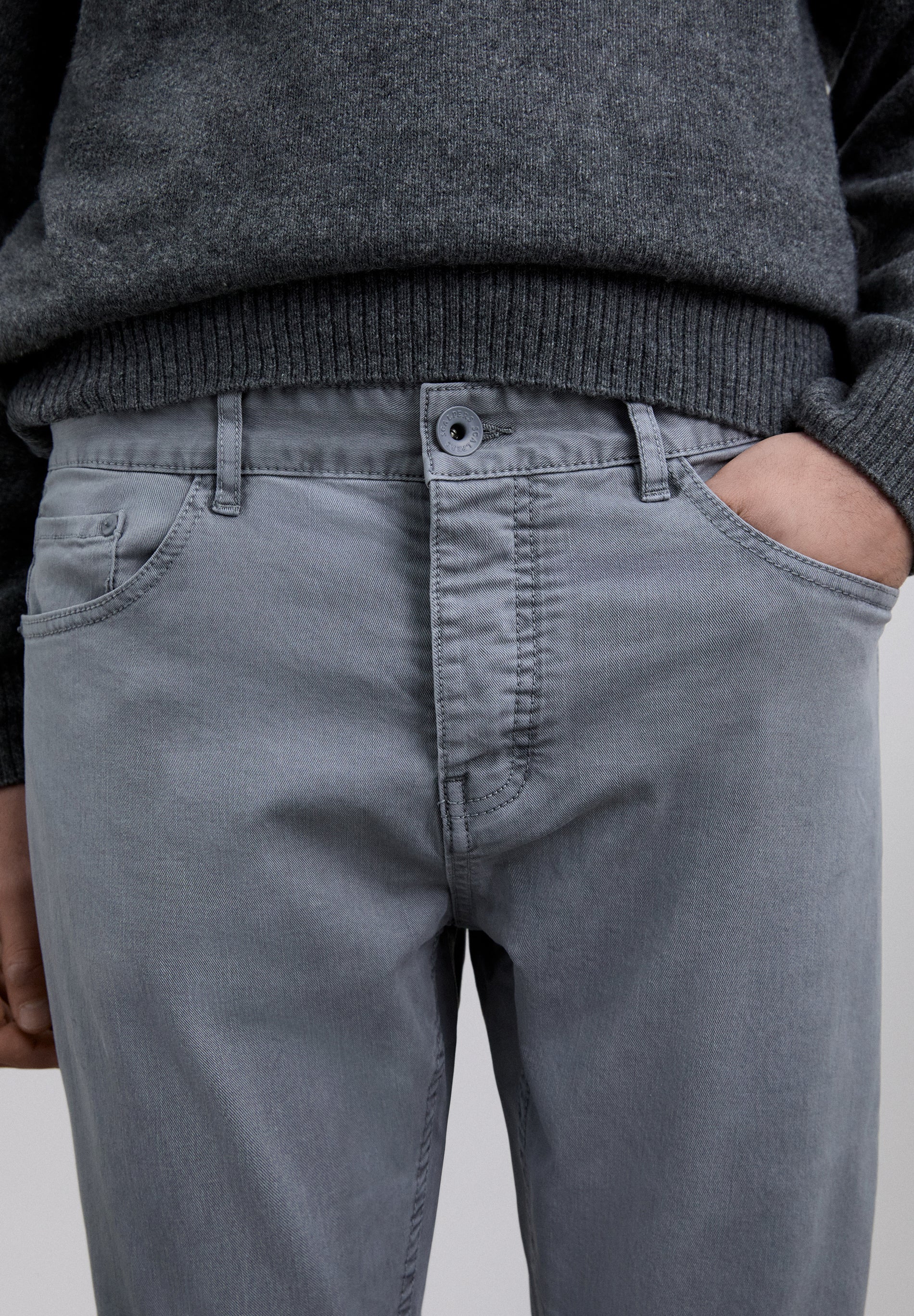 COTTON CHINO TROUSERS - Image 3