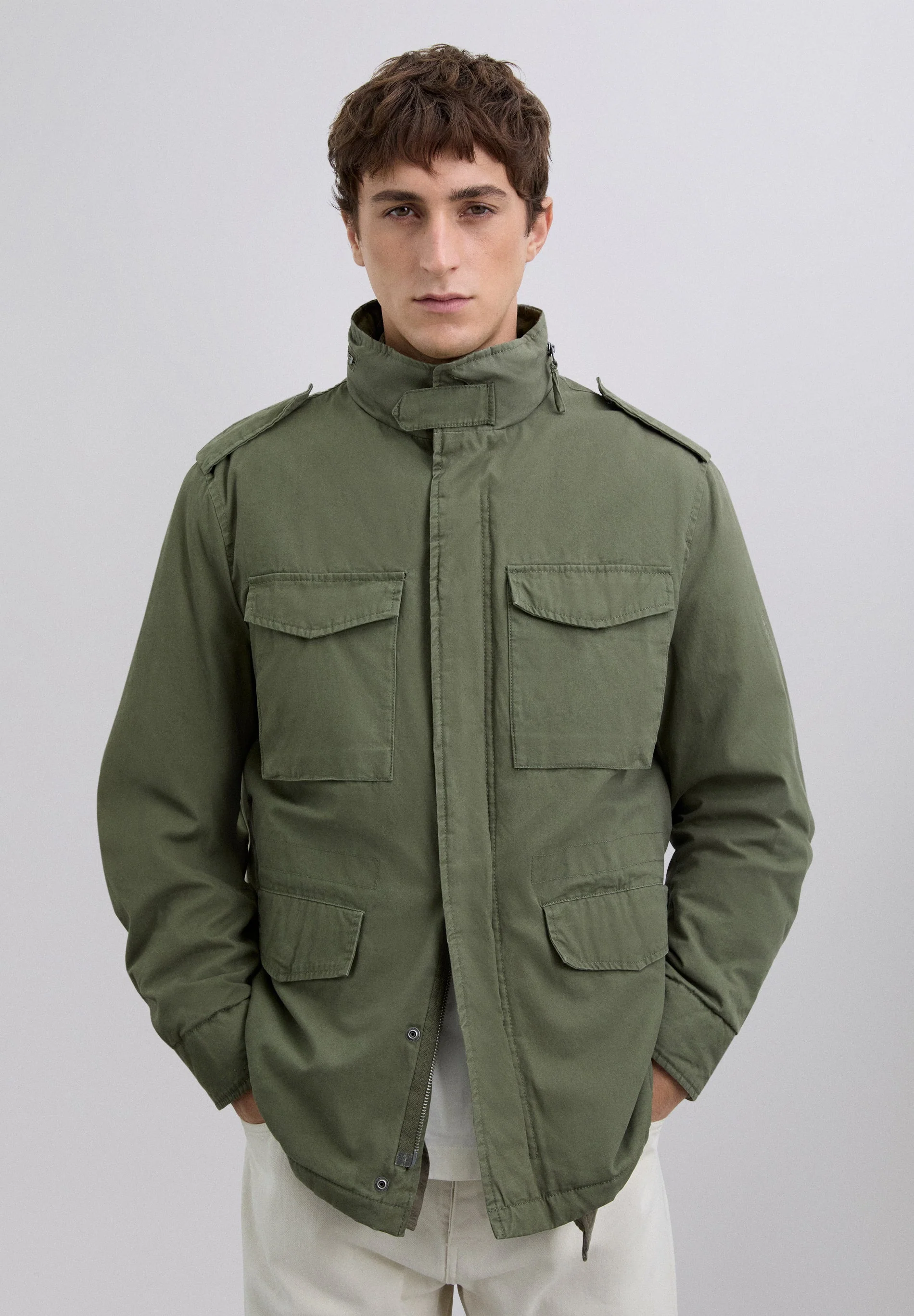 MILITARY HOODED JACKET - Image 4