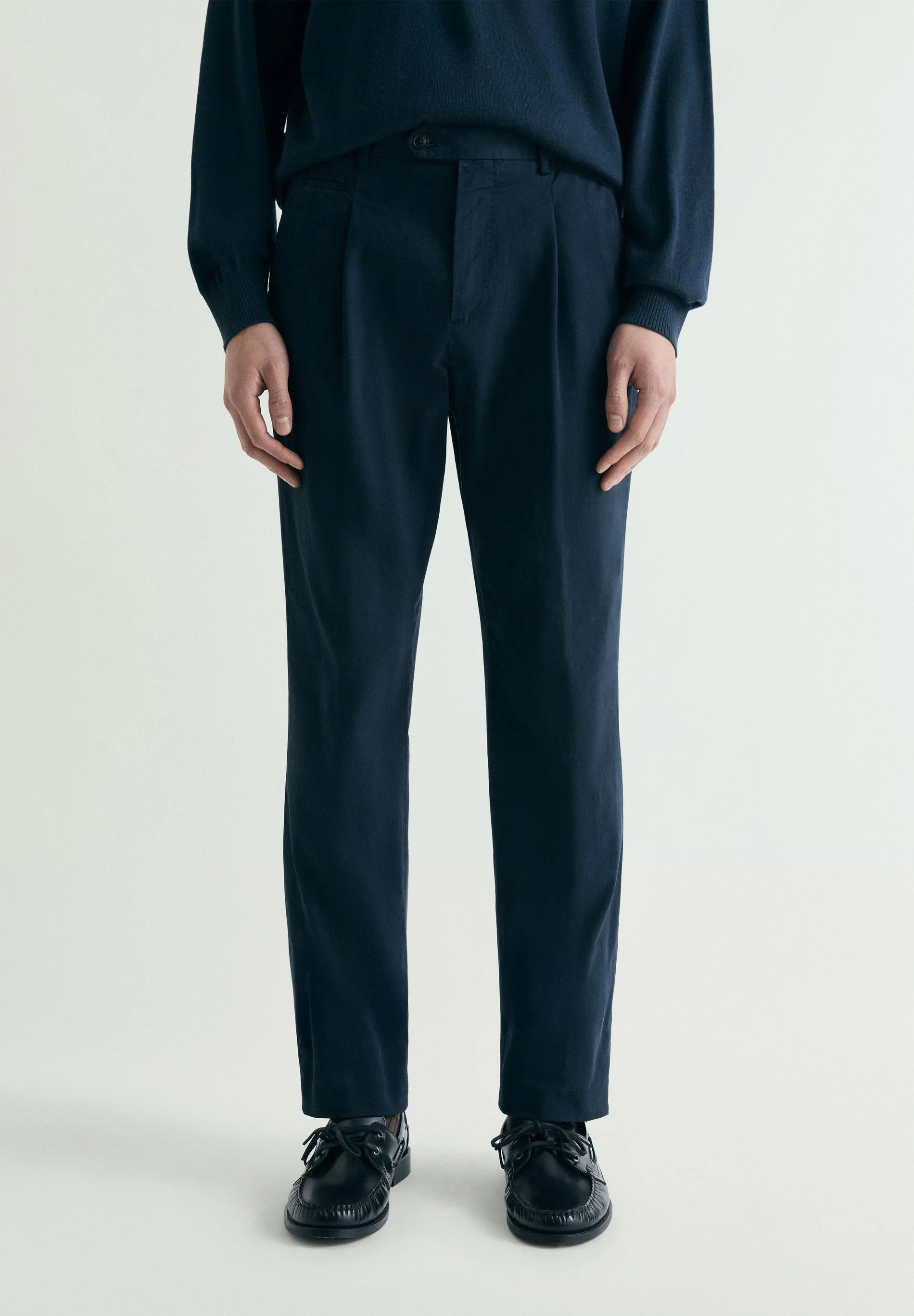 CHINO TROUSERS WITH DARTS - Image 2