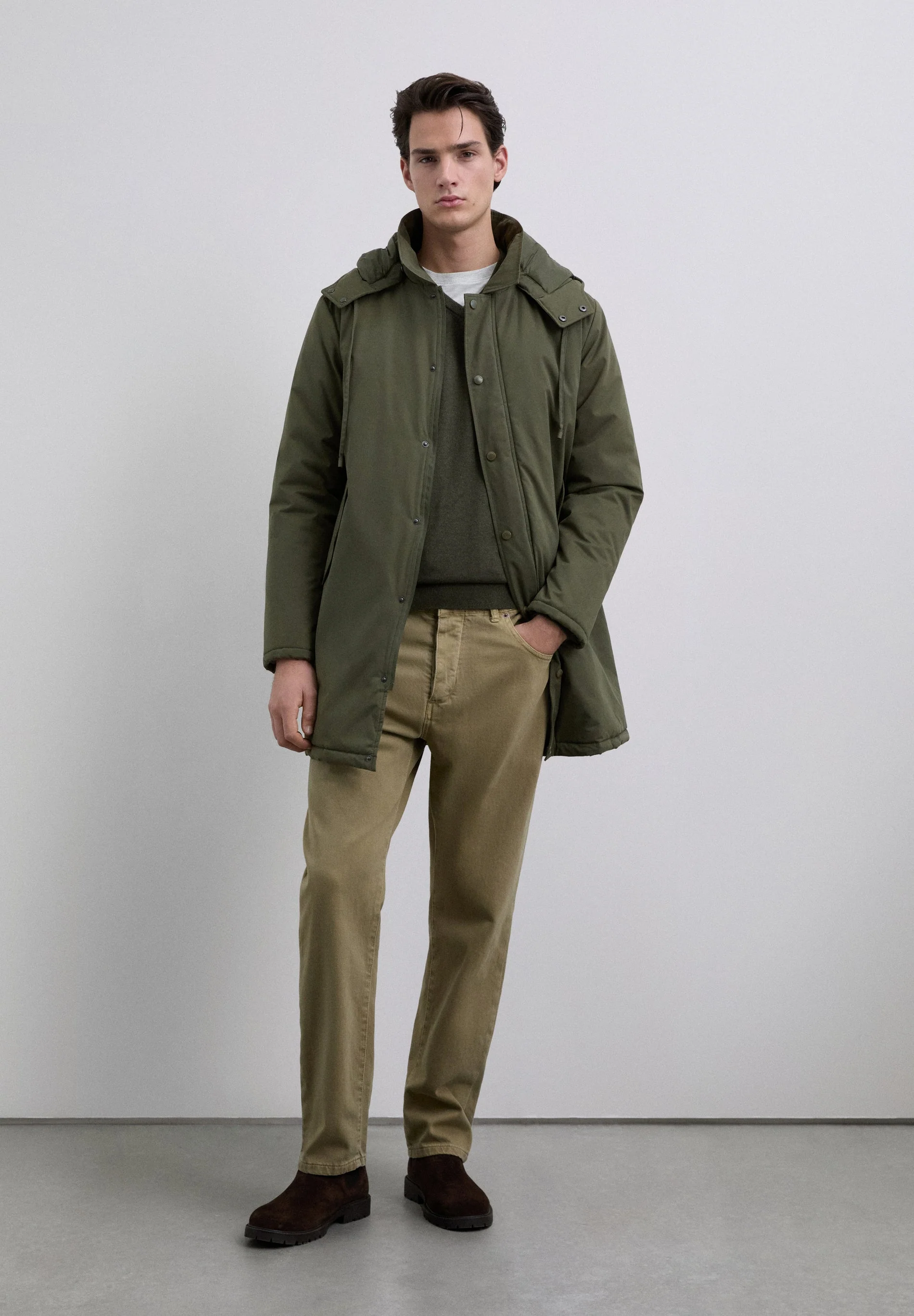 PARKA WITH DETACHABLE HOOD - Image 2