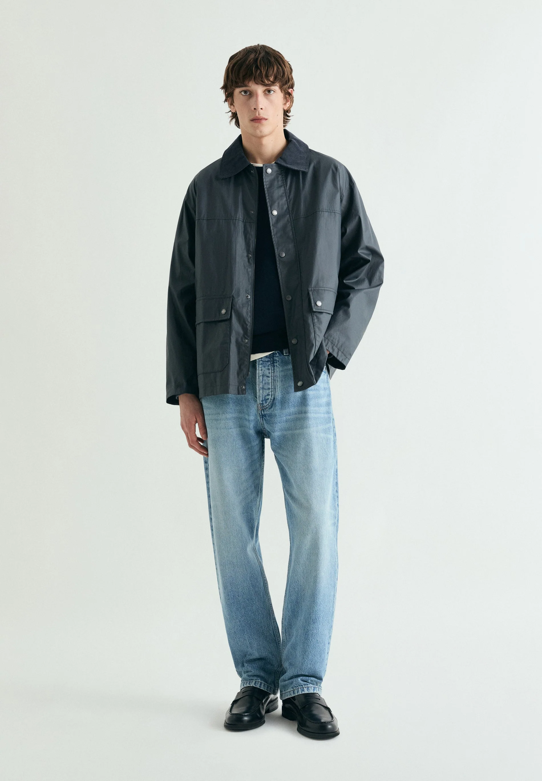 WAXED JACKET WITH SNAP BUTTONS - Image 2