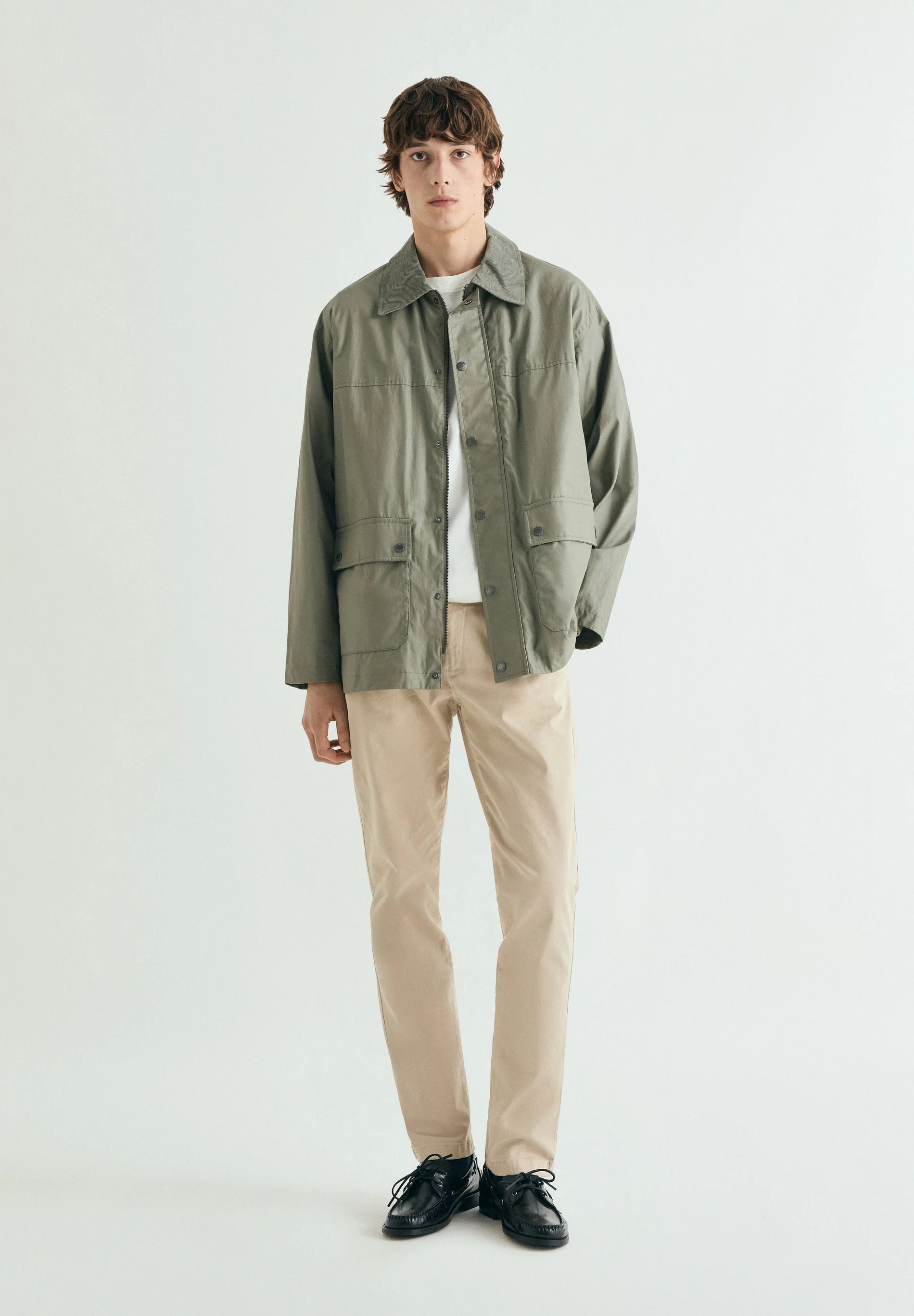 WAXED JACKET WITH SNAP BUTTONS - Image 2