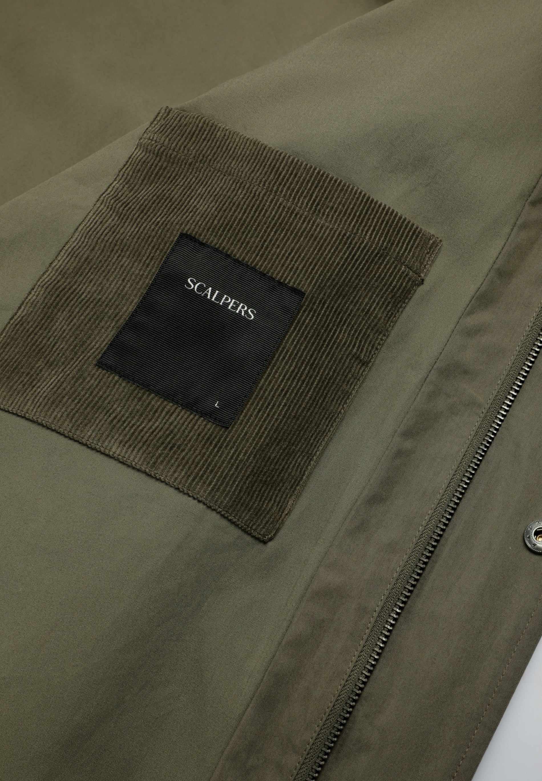 BOXY JACKET WITH CORDUROY COLLAR - Image 9