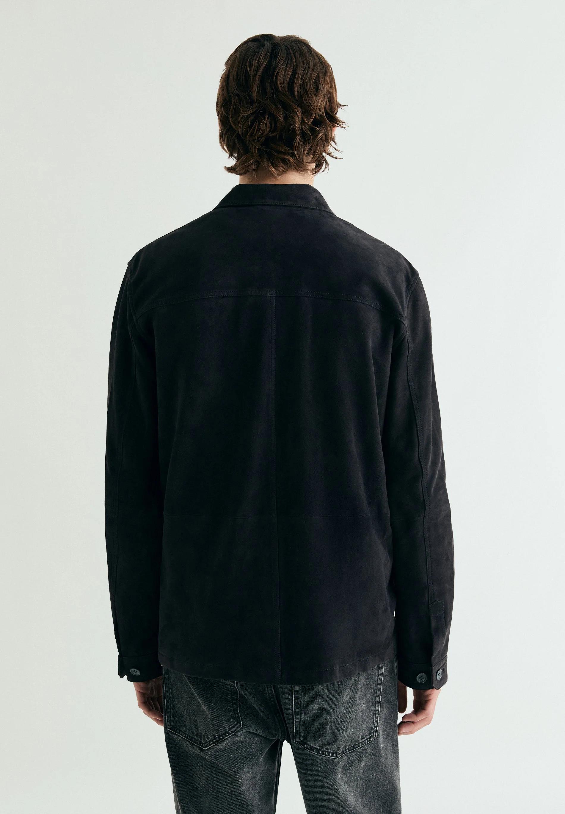 SUEDE OVERSHIRT WITH POCKETS - Image 4