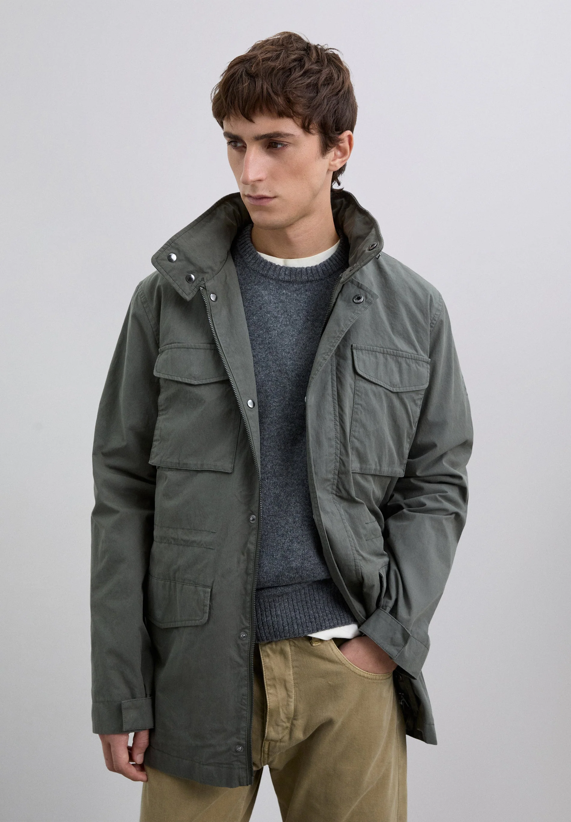 MILITARY PARKA WITH LOGO - Image 3