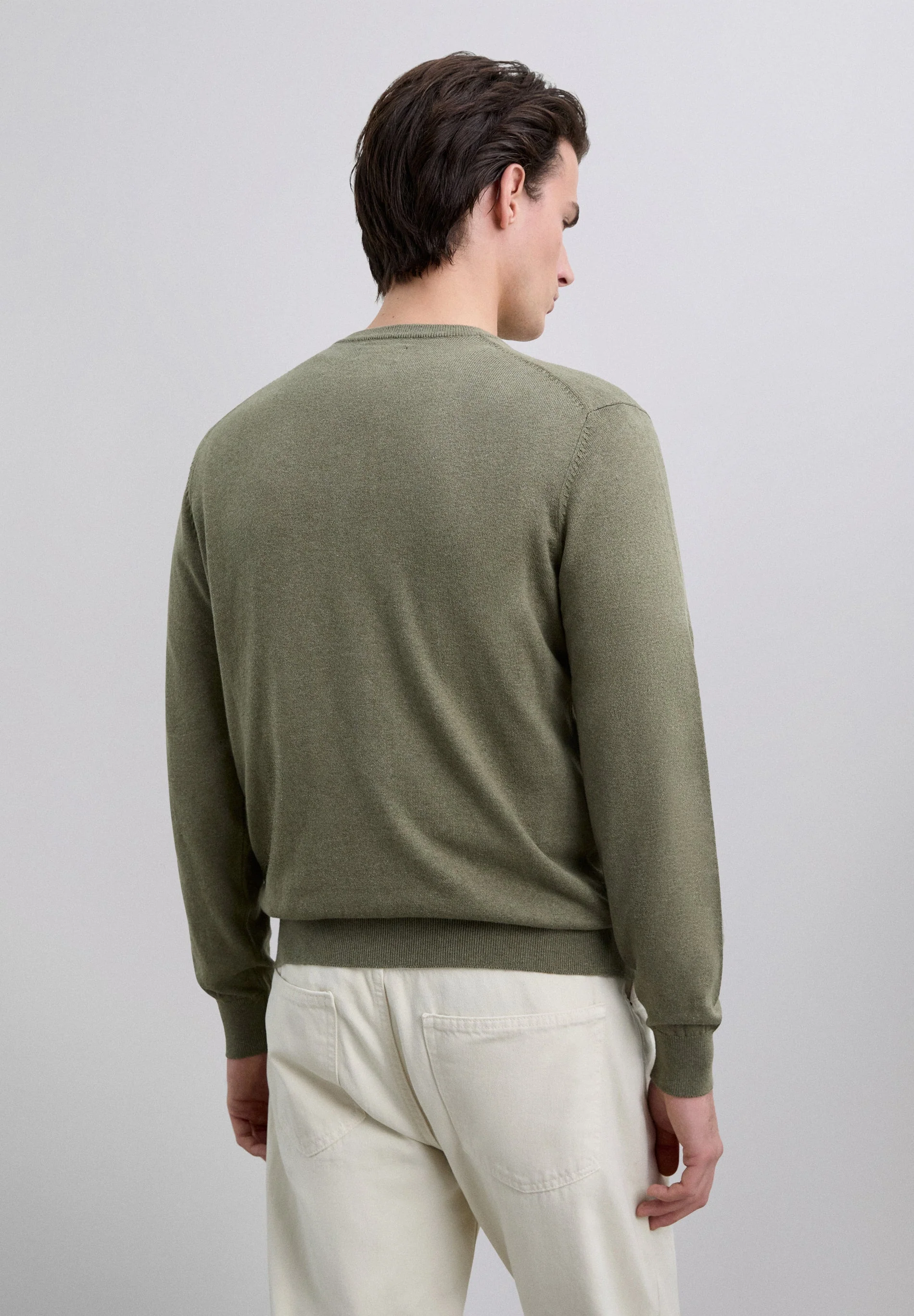 V-NECK SKULL SWEATER - Image 3