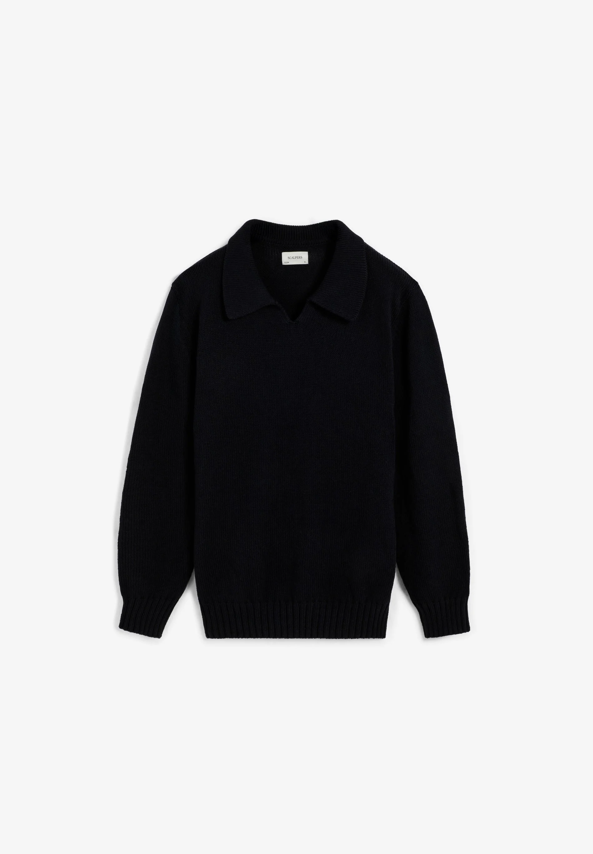 COTTON KNIT POLO SWEATER - Image 6