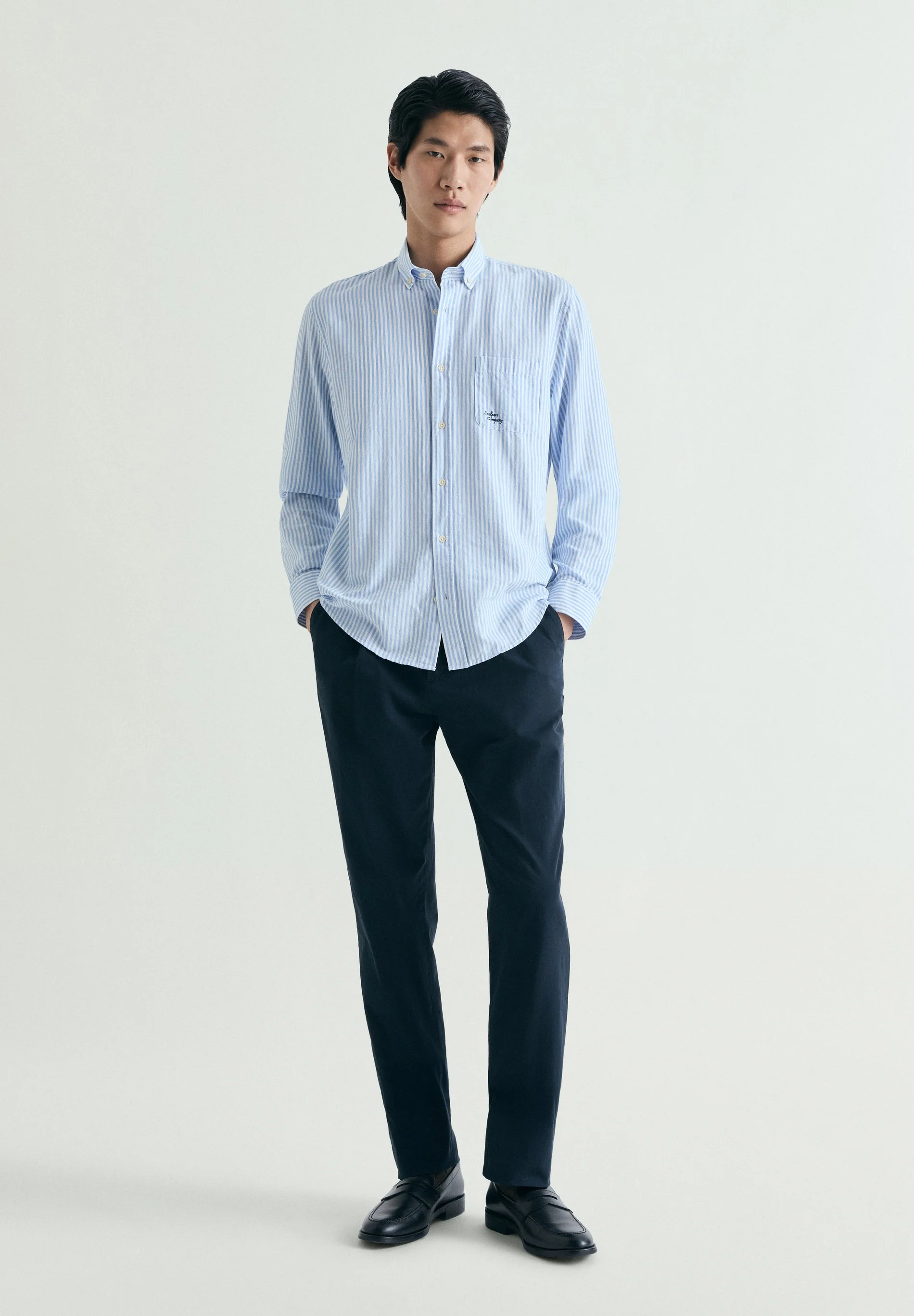 STRIPED SHIRT WITH POCKET - Image 2
