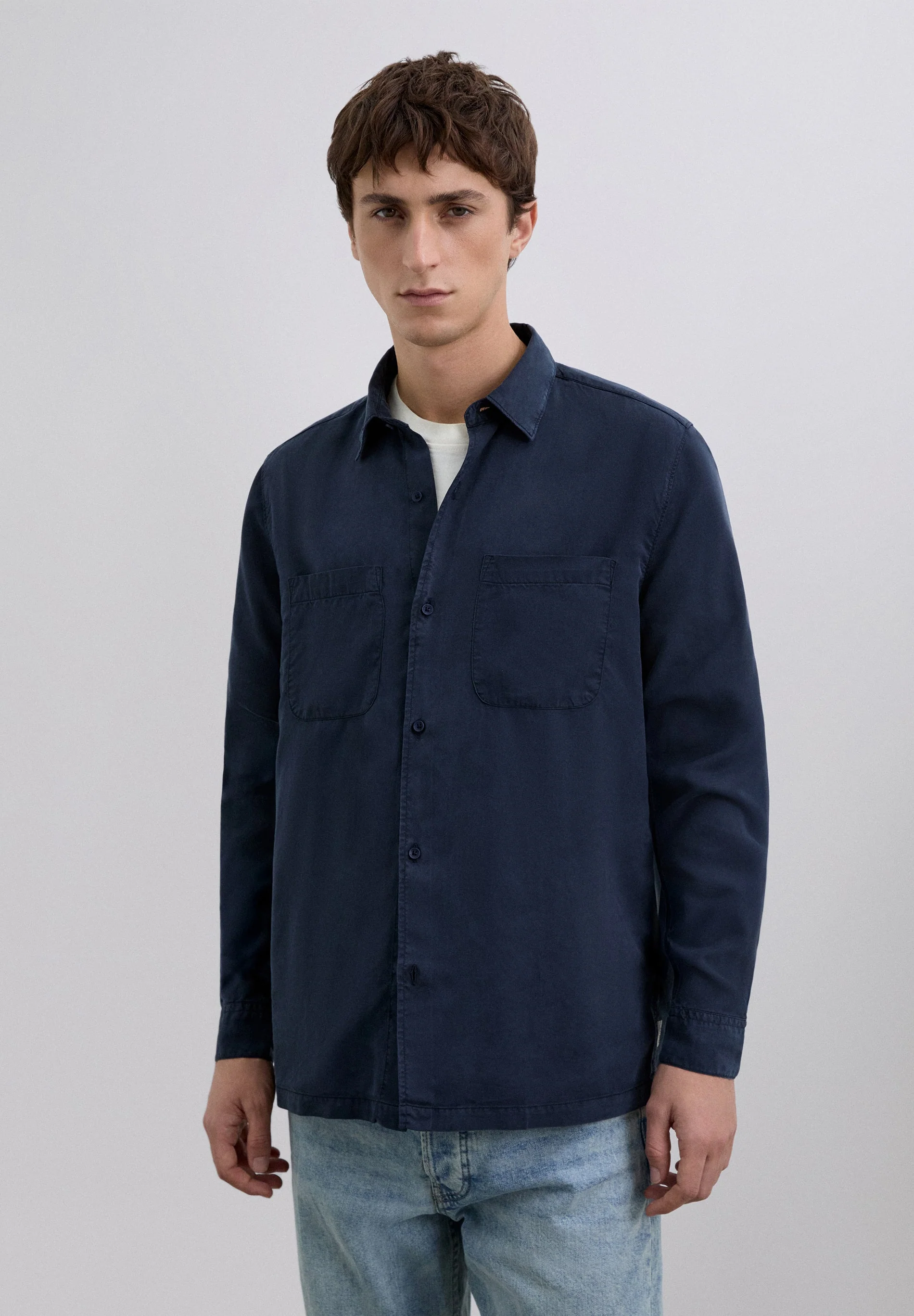 SLIM FIT COTTON SHIRT