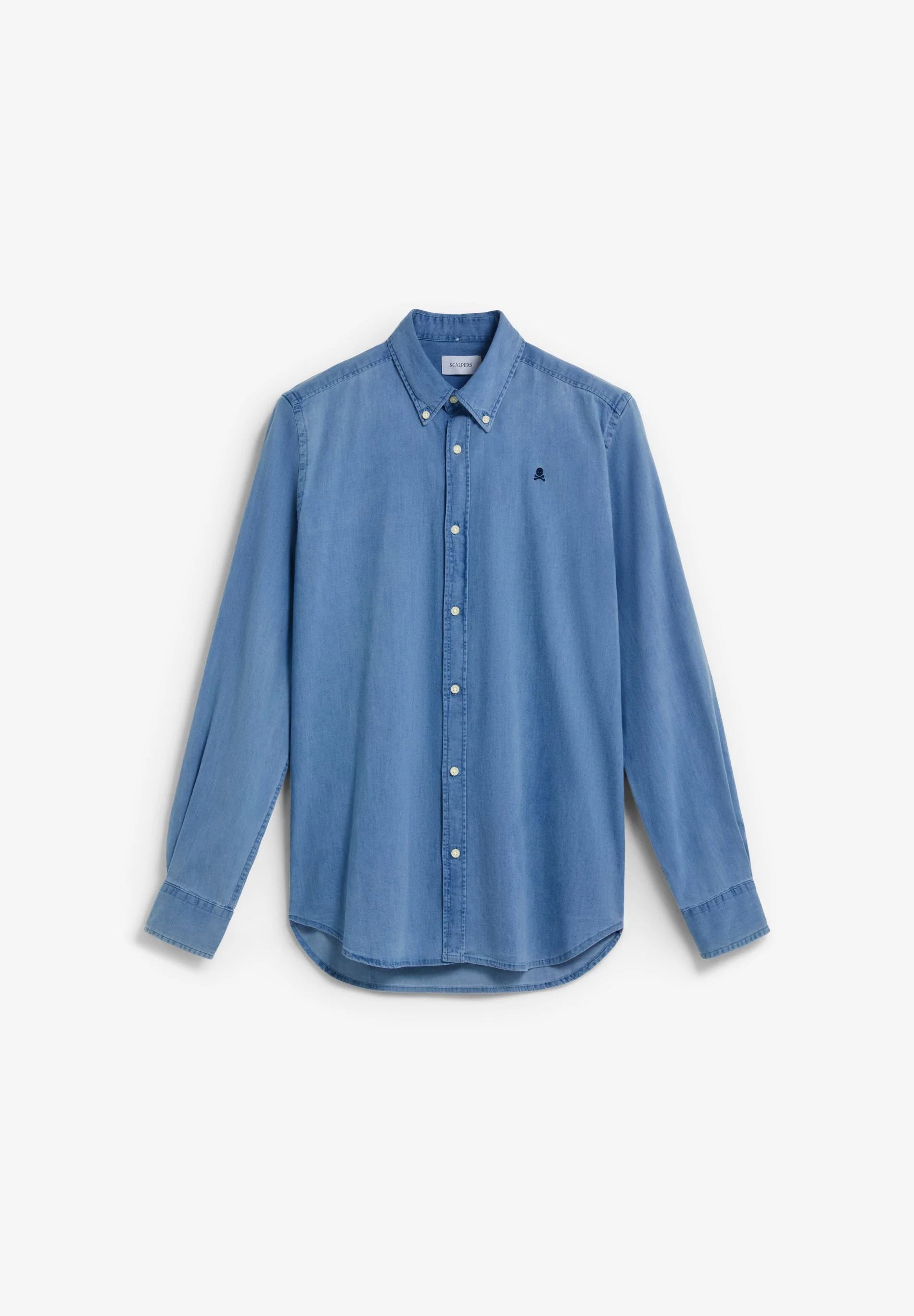 DENIM SHIRT WITH CONTRAST EMBROIDERY - Image 5