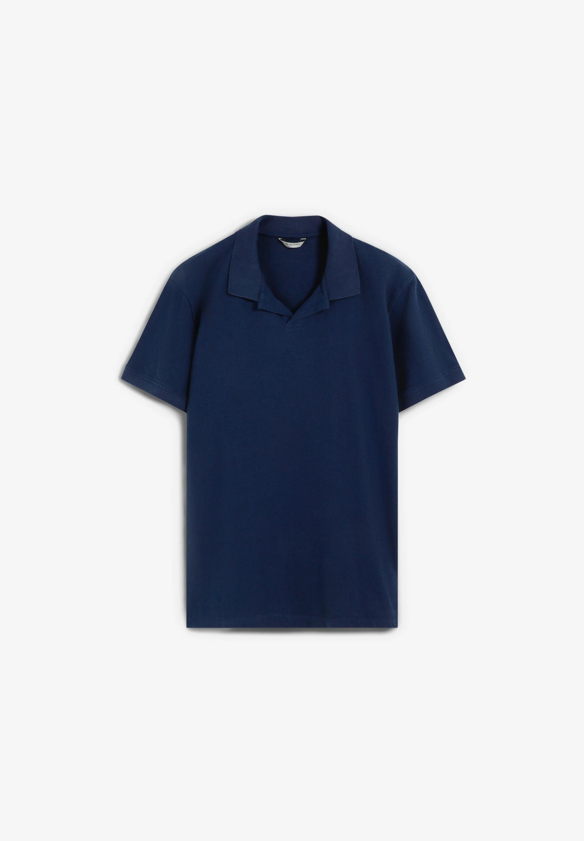 SHORT SLEEVE RUSTIC KNIT POLO SHIRT - Image 5