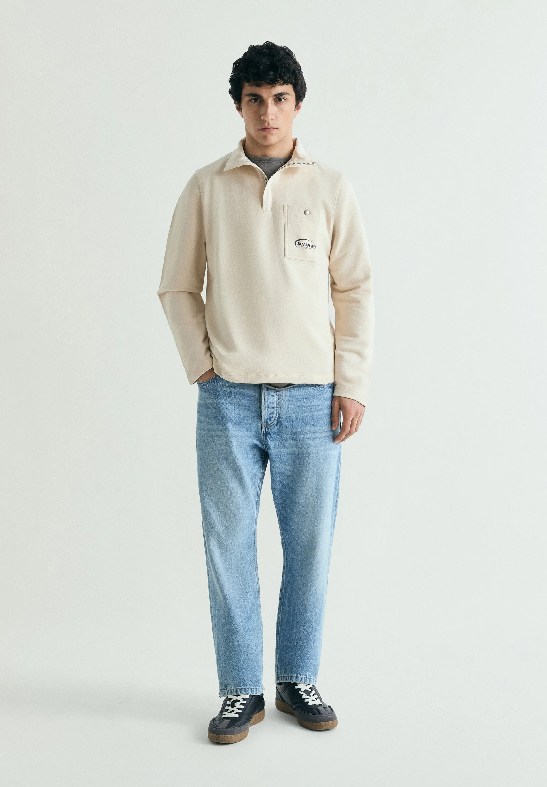 COTTON POLO SHIRT WITH POCKET - Image 2