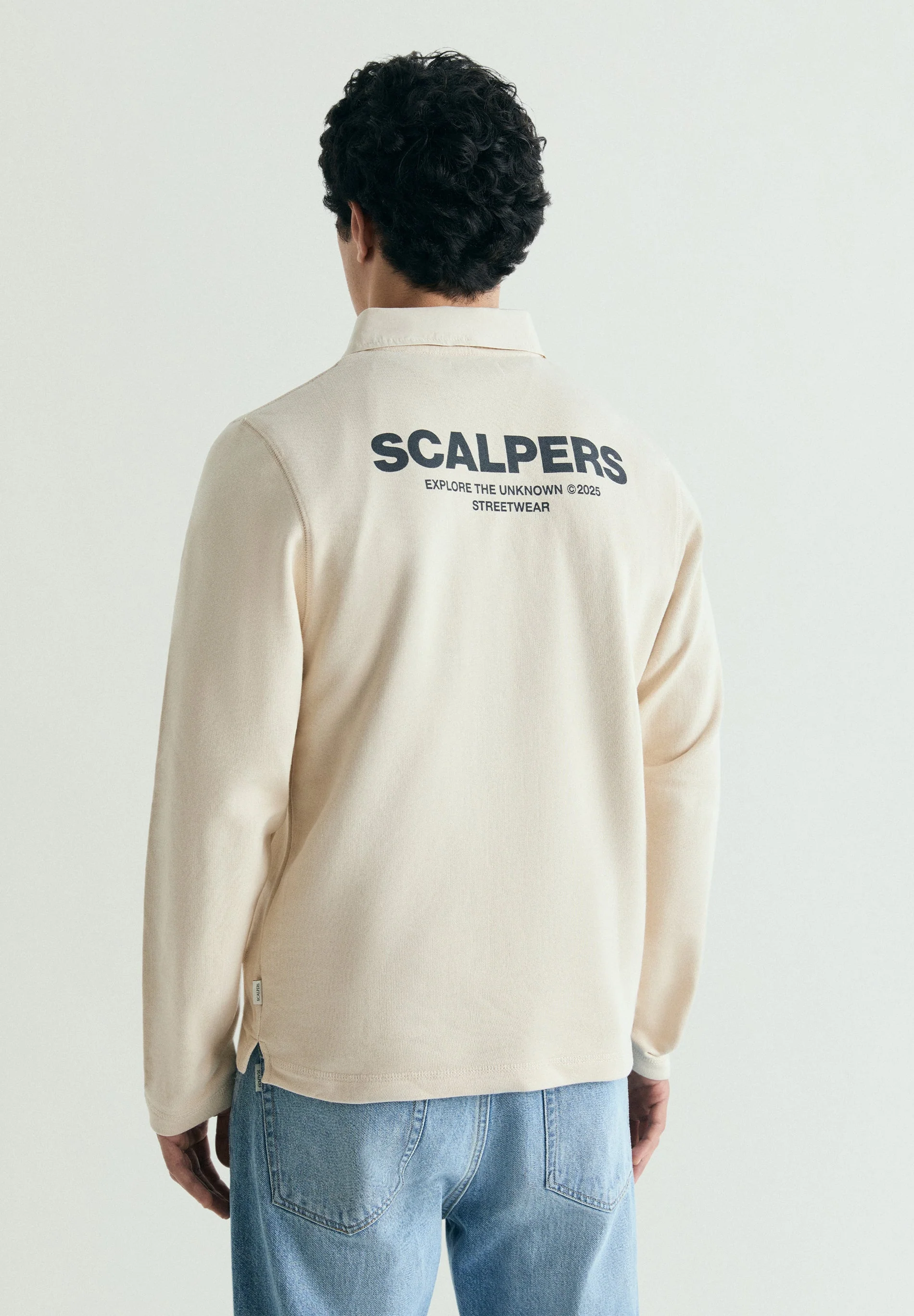 COTTON POLO SHIRT WITH POCKET - Image 3