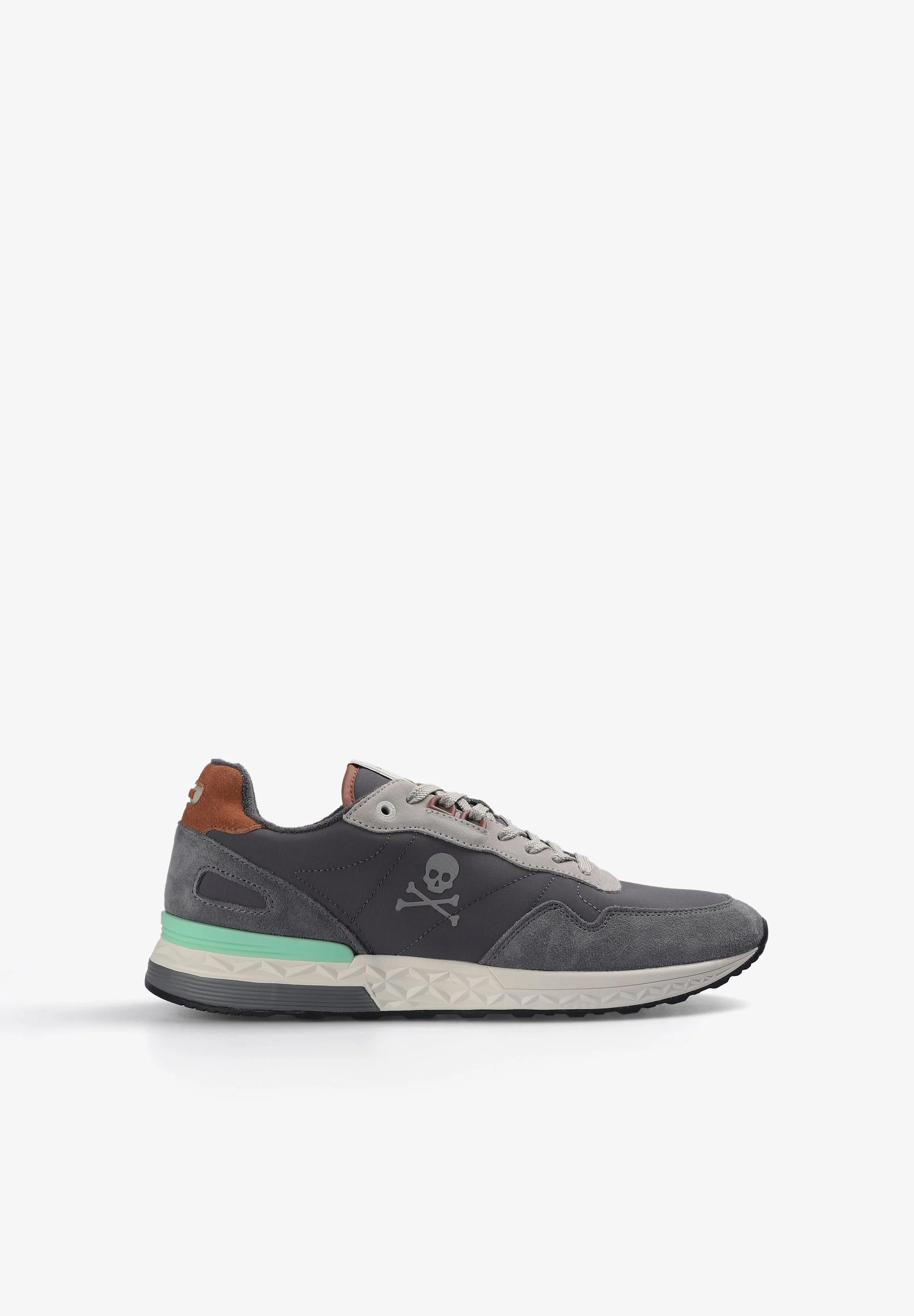 SUEDE SNEAKERS WITH SKULL