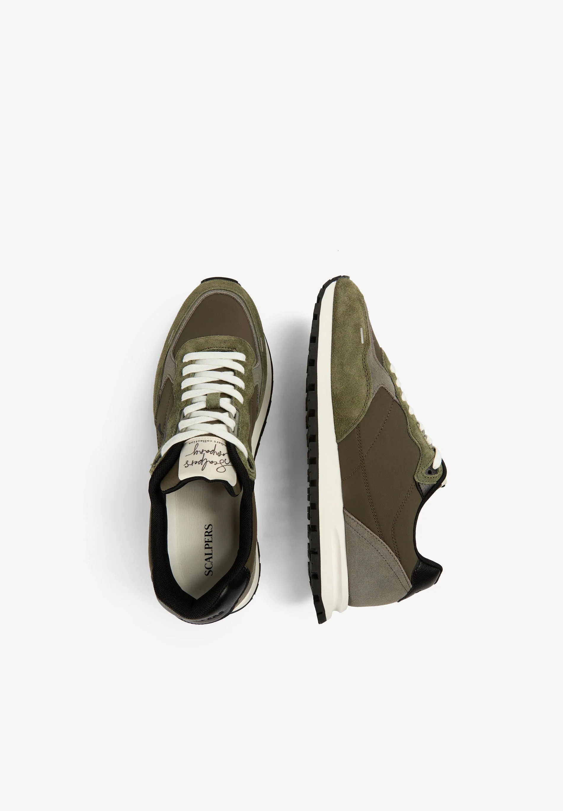 CONTRAST SKULL SPLIT SUEDE SNEAKERS - Image 8