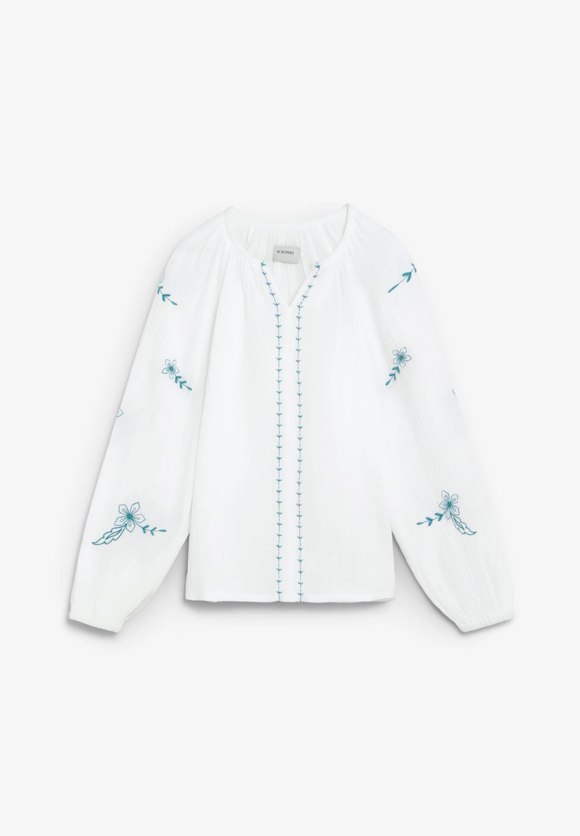 BLOUSE WITH EMBROIDERED DETAILS - Image 7