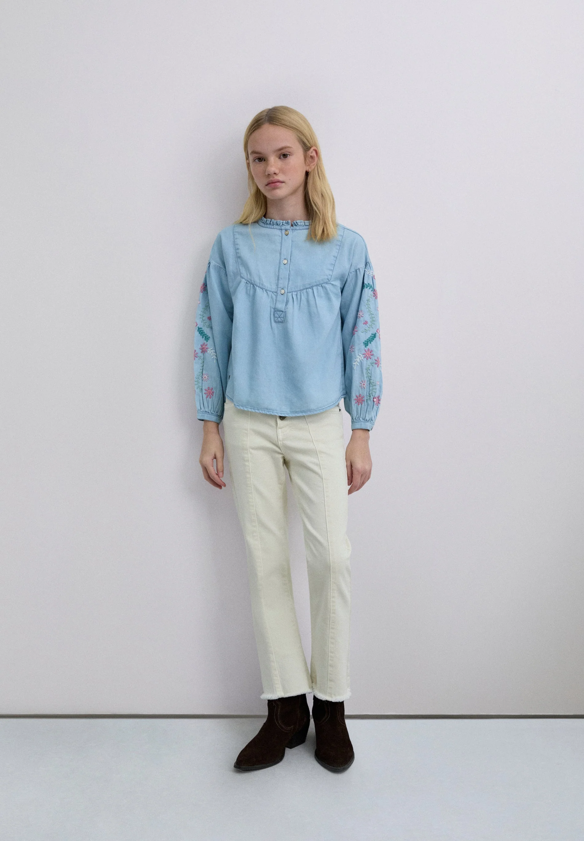 SCDENIMEMBBLOUSE GIRLS - Image 2