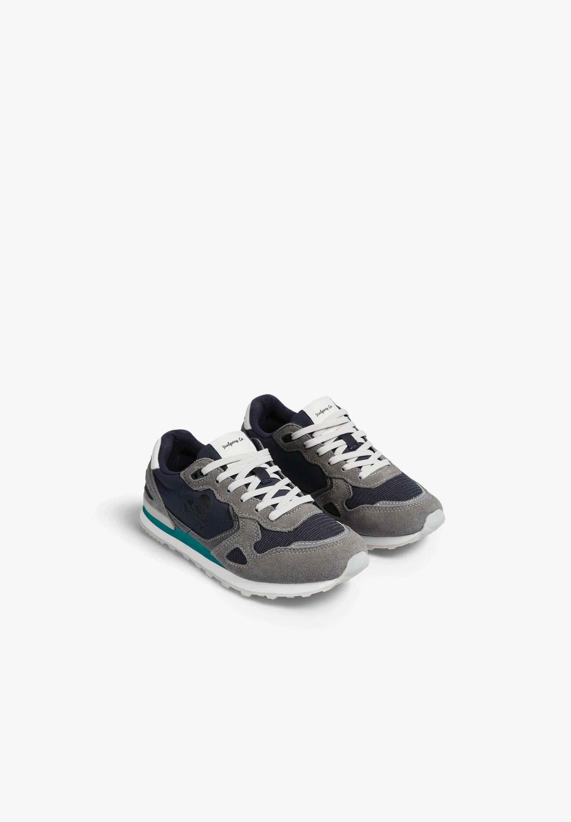 LEATHER SNEAKERS WITH SIDE SKULL - Image 2