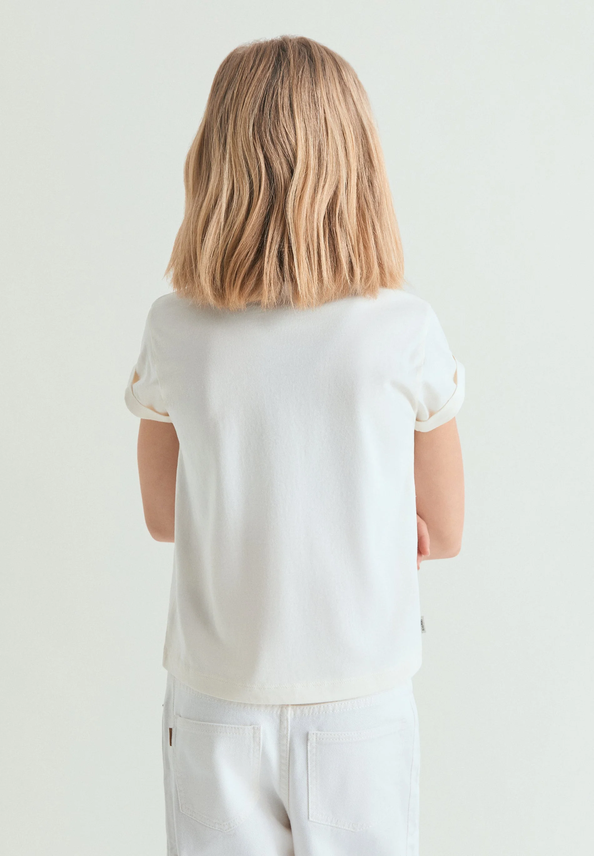 PRINTED T-SHIRT WITH CONTRAST COLLAR - Image 5