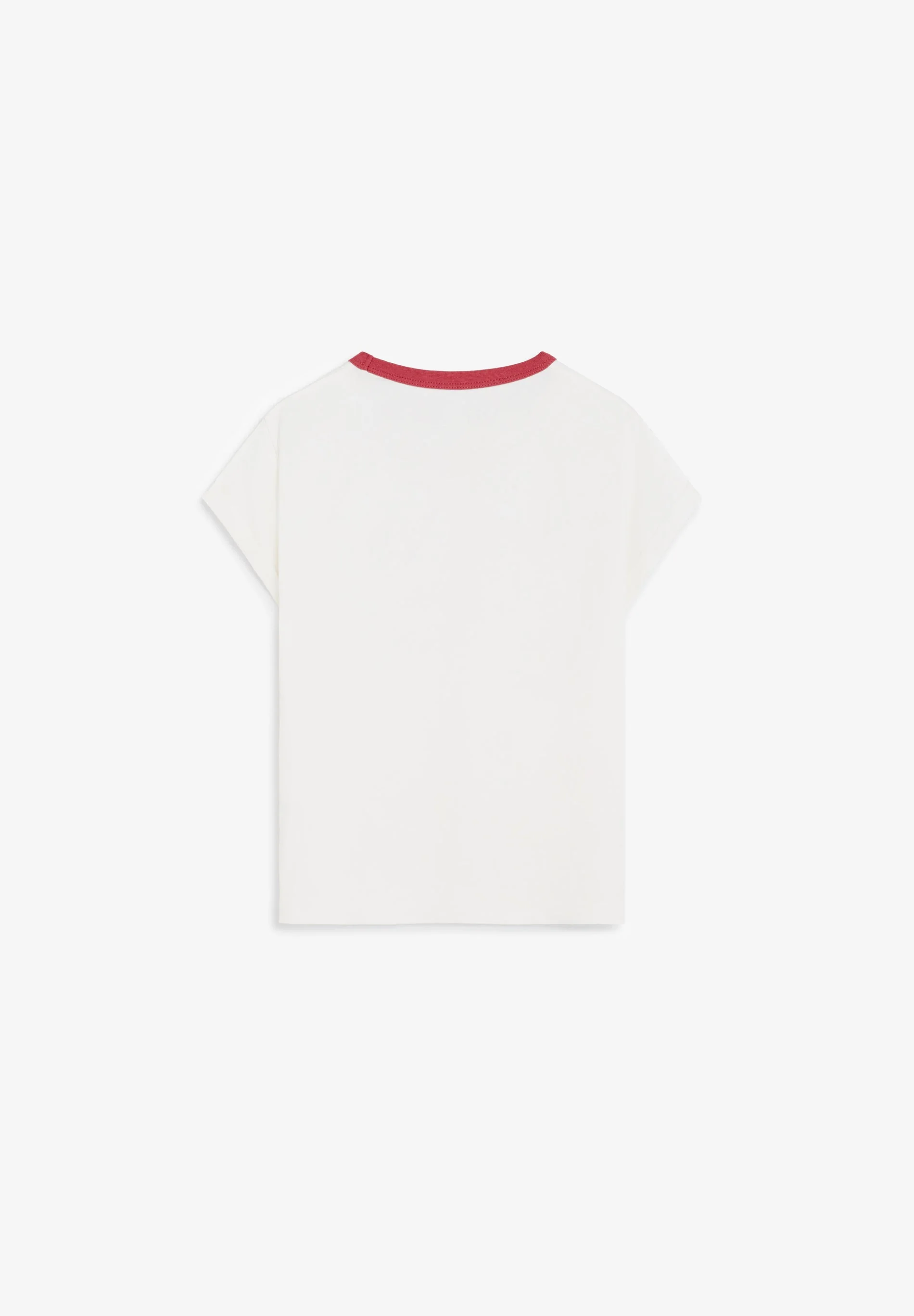 PRINTED T-SHIRT WITH CONTRAST COLLAR - Image 7