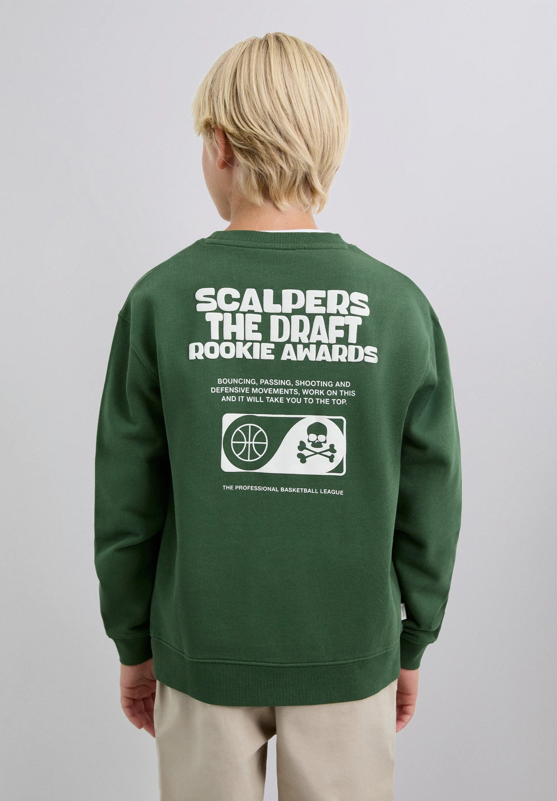 BASKETBALL PRINT SWEATSHIRT - Image 2