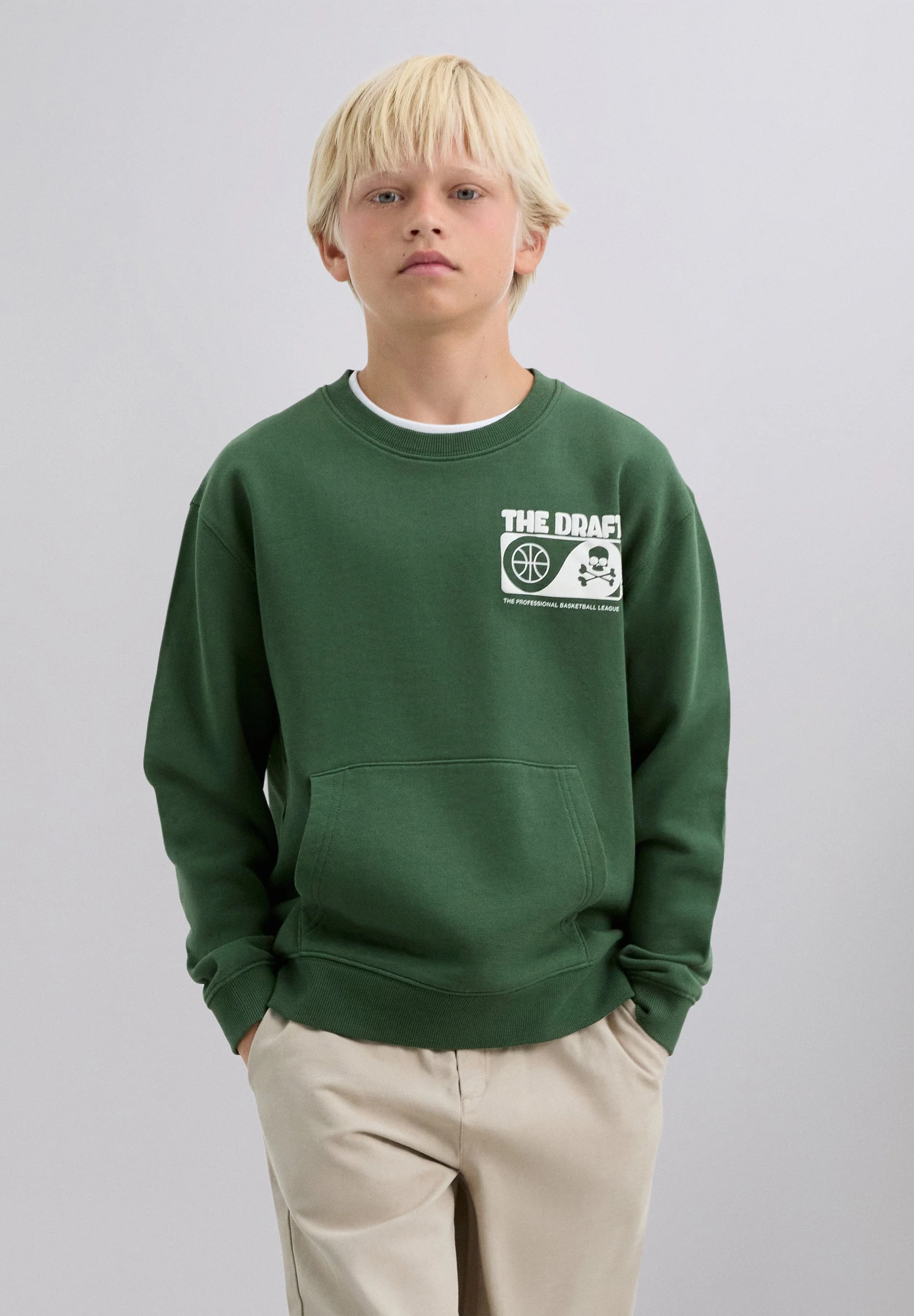 BASKETBALL PRINT SWEATSHIRT - Image 5