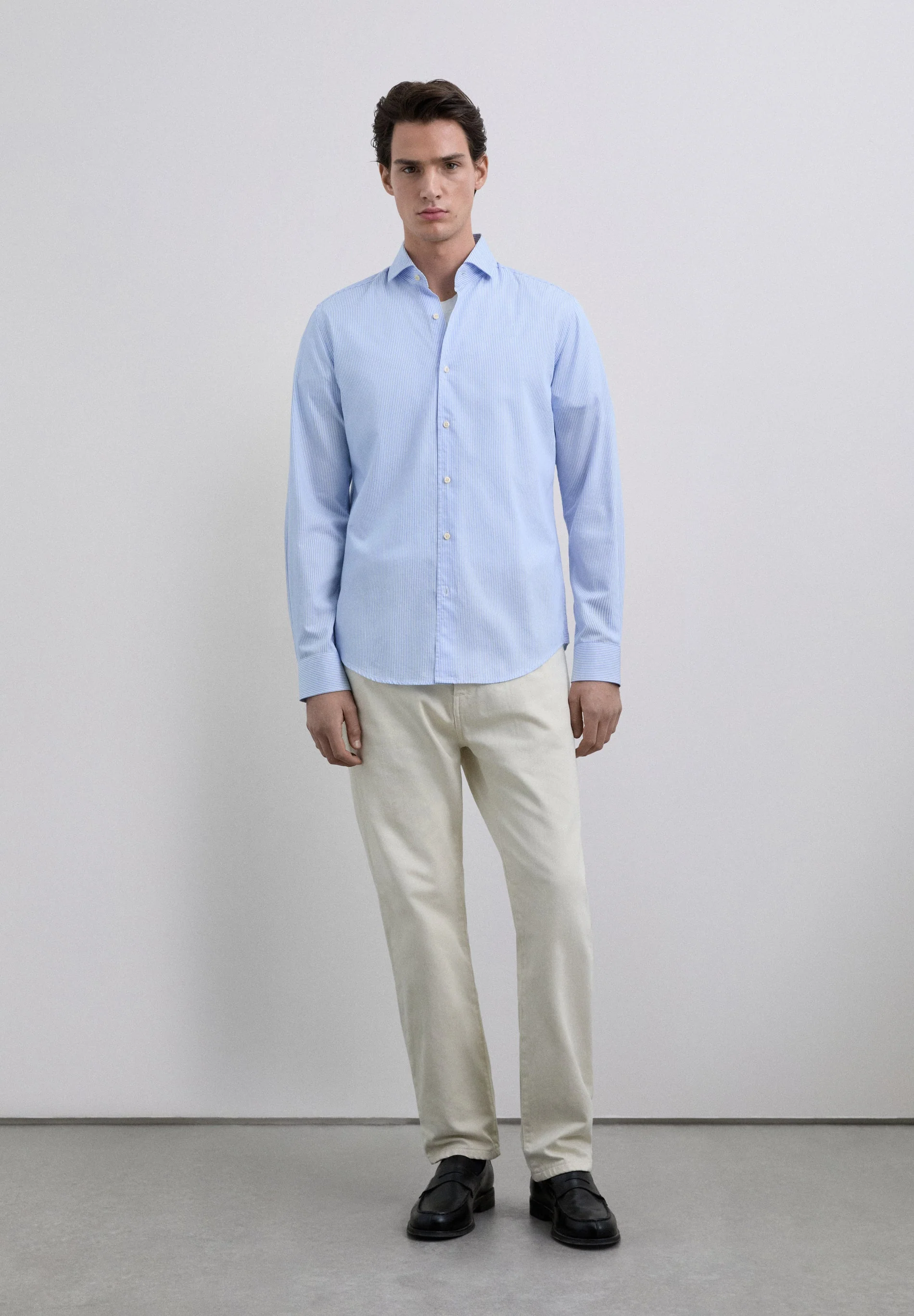 STRIPED COTTON SHIRT - Image 2