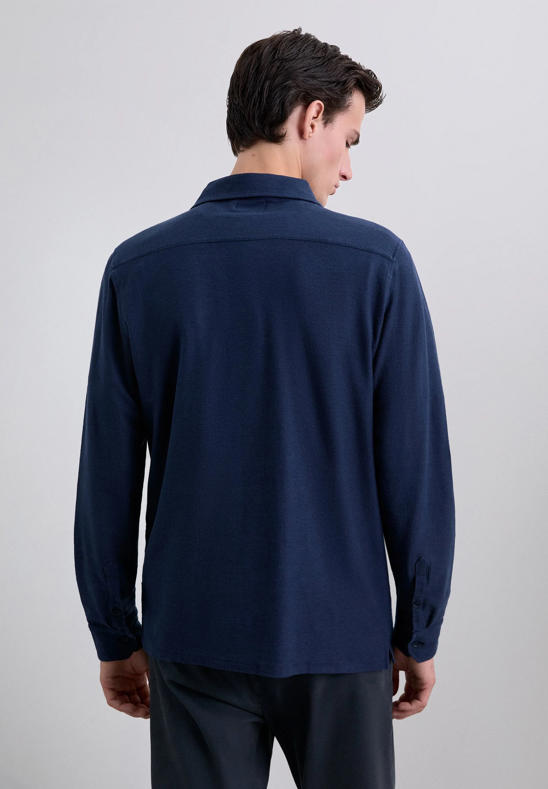LONG SLEEVE POLO SHIRT - Image 4