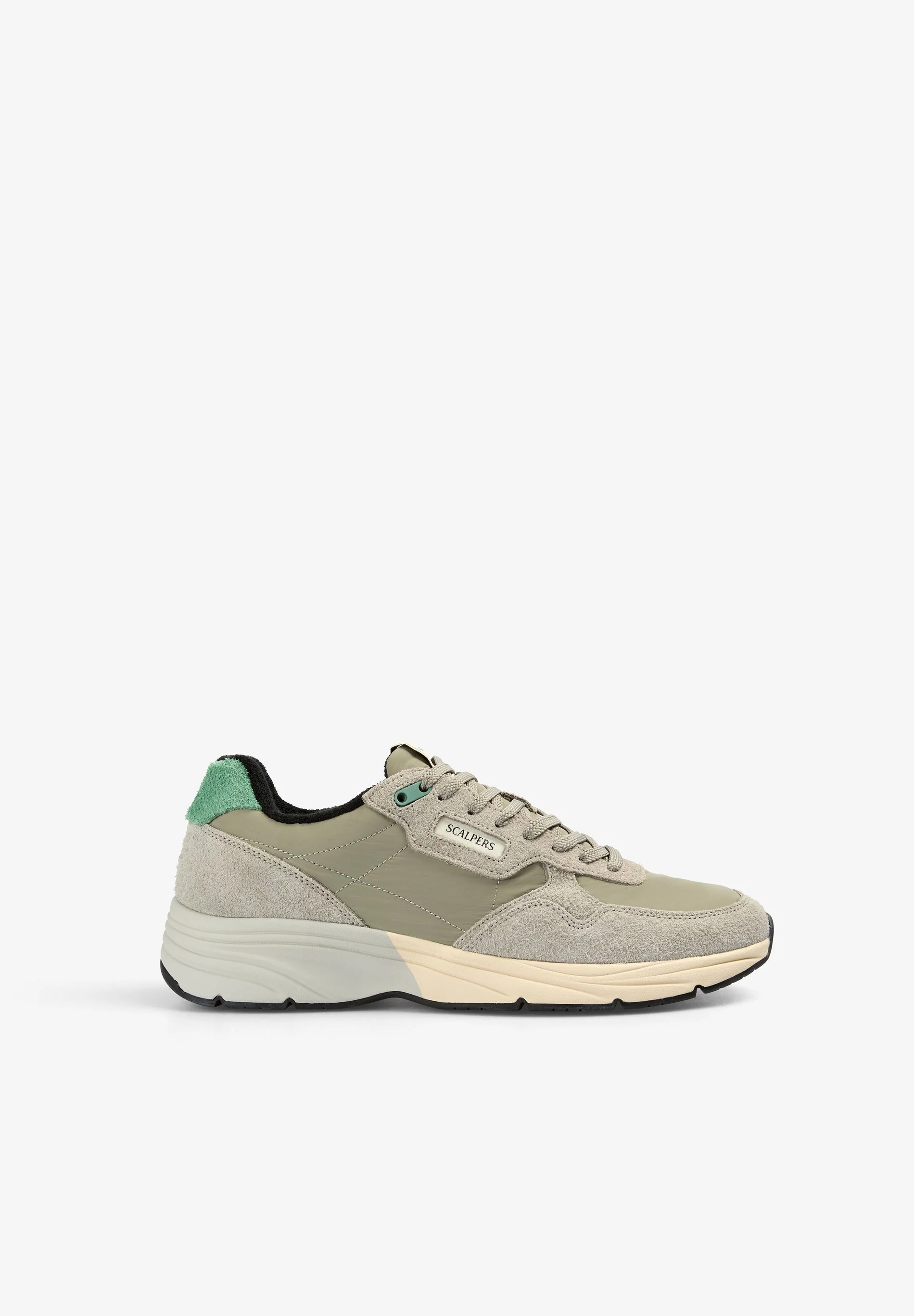 CONTRAST SUEDE SNEAKERS