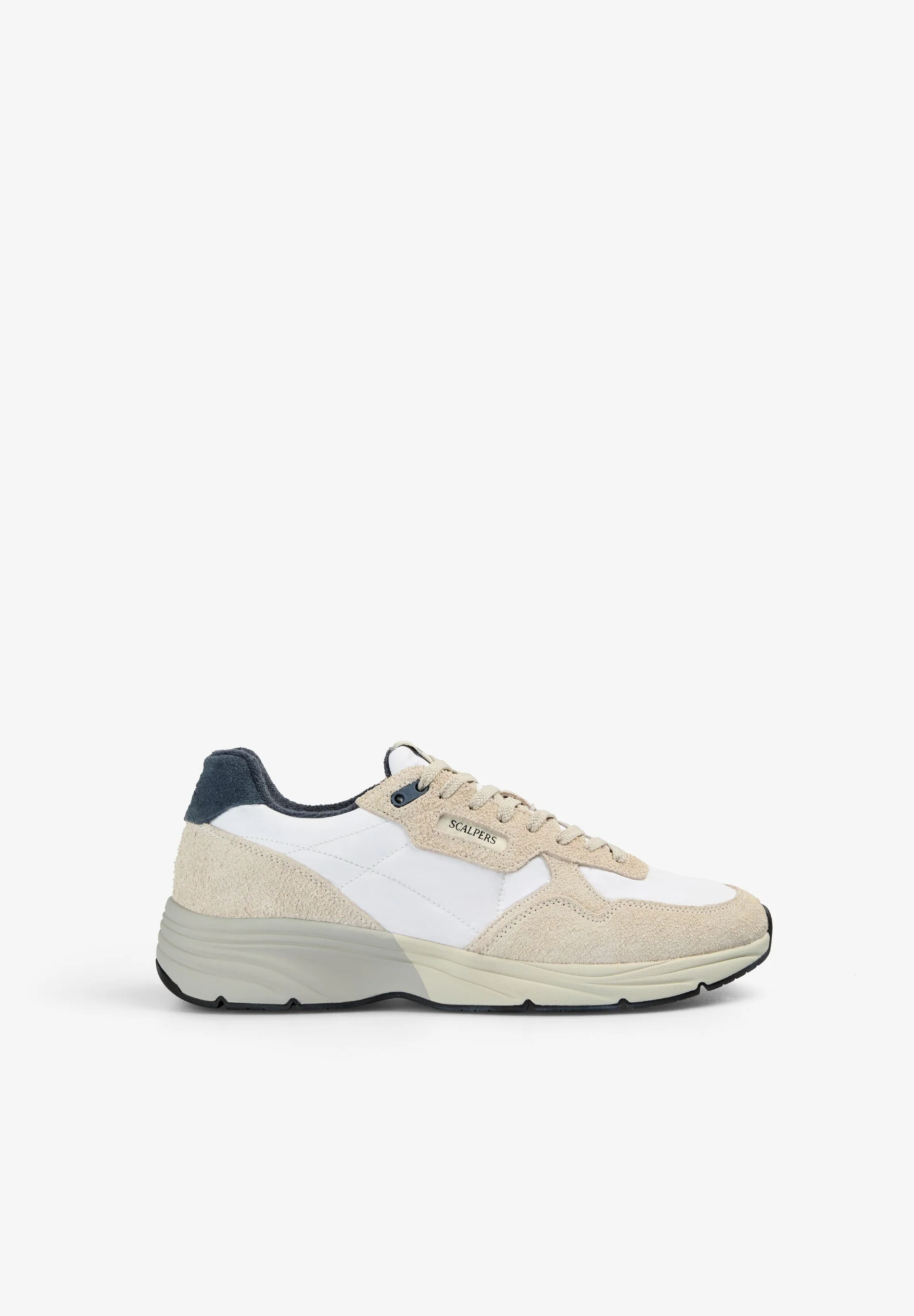 CONTRAST SUEDE SNEAKERS