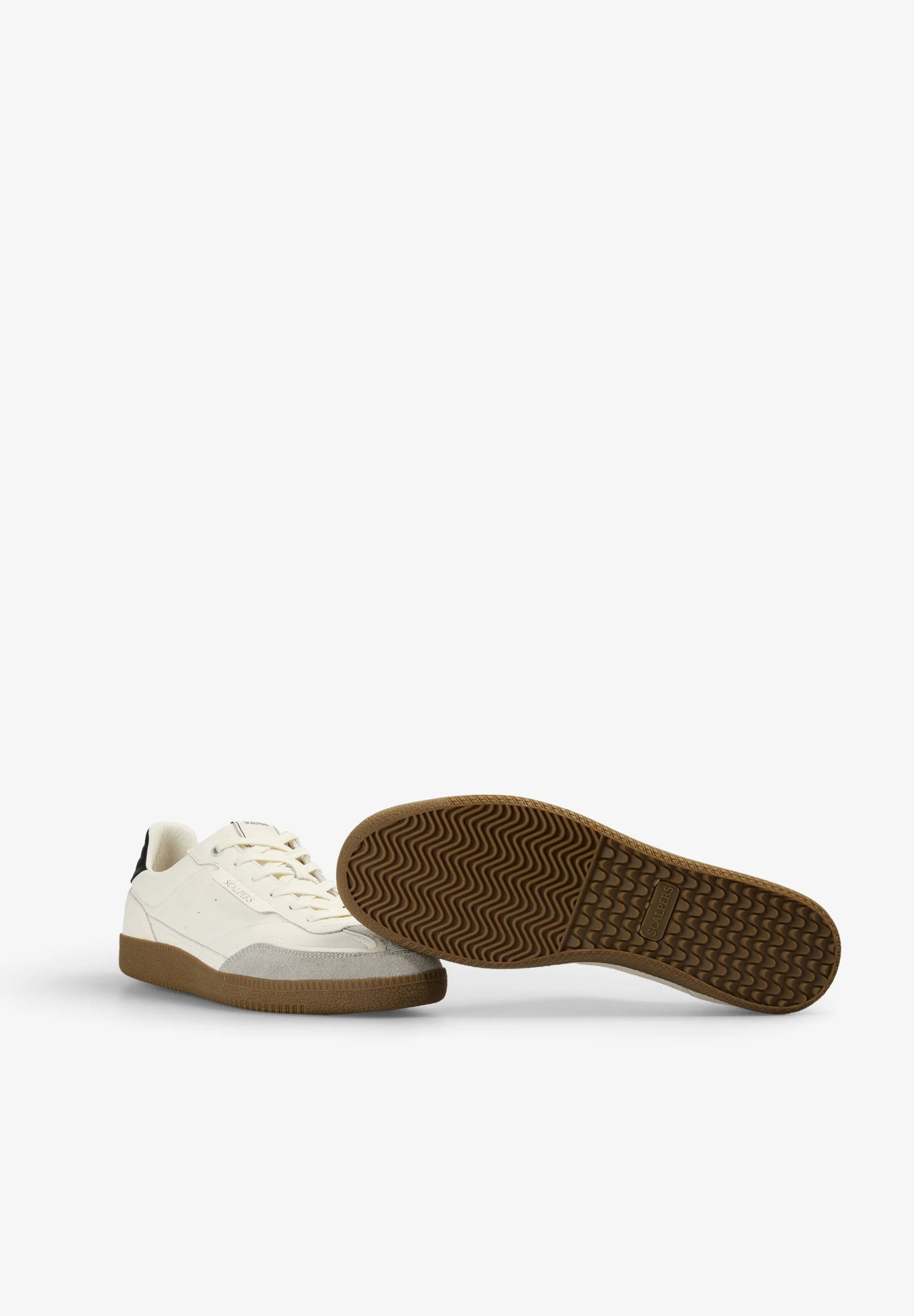 LEATHER TRAINER WITH CONTRAST SOLE - Image 5