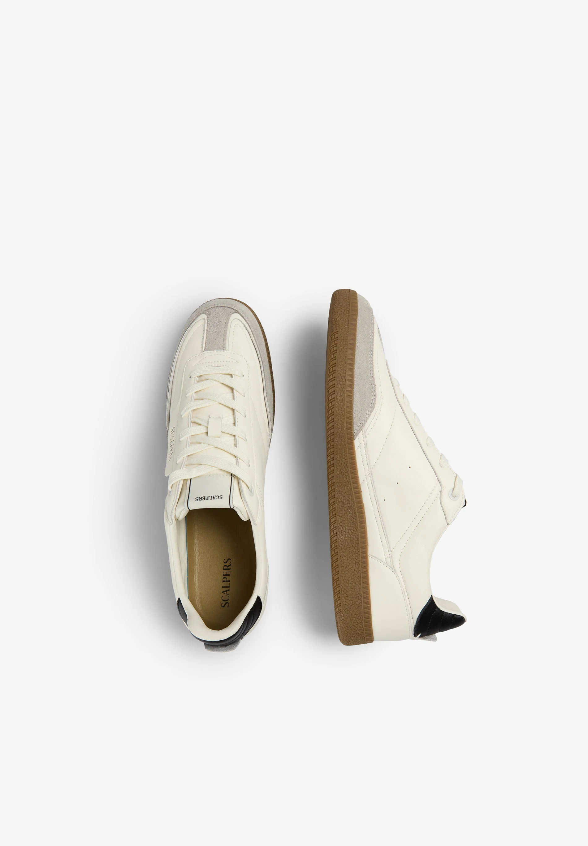 LEATHER TRAINER WITH CONTRAST SOLE - Image 9