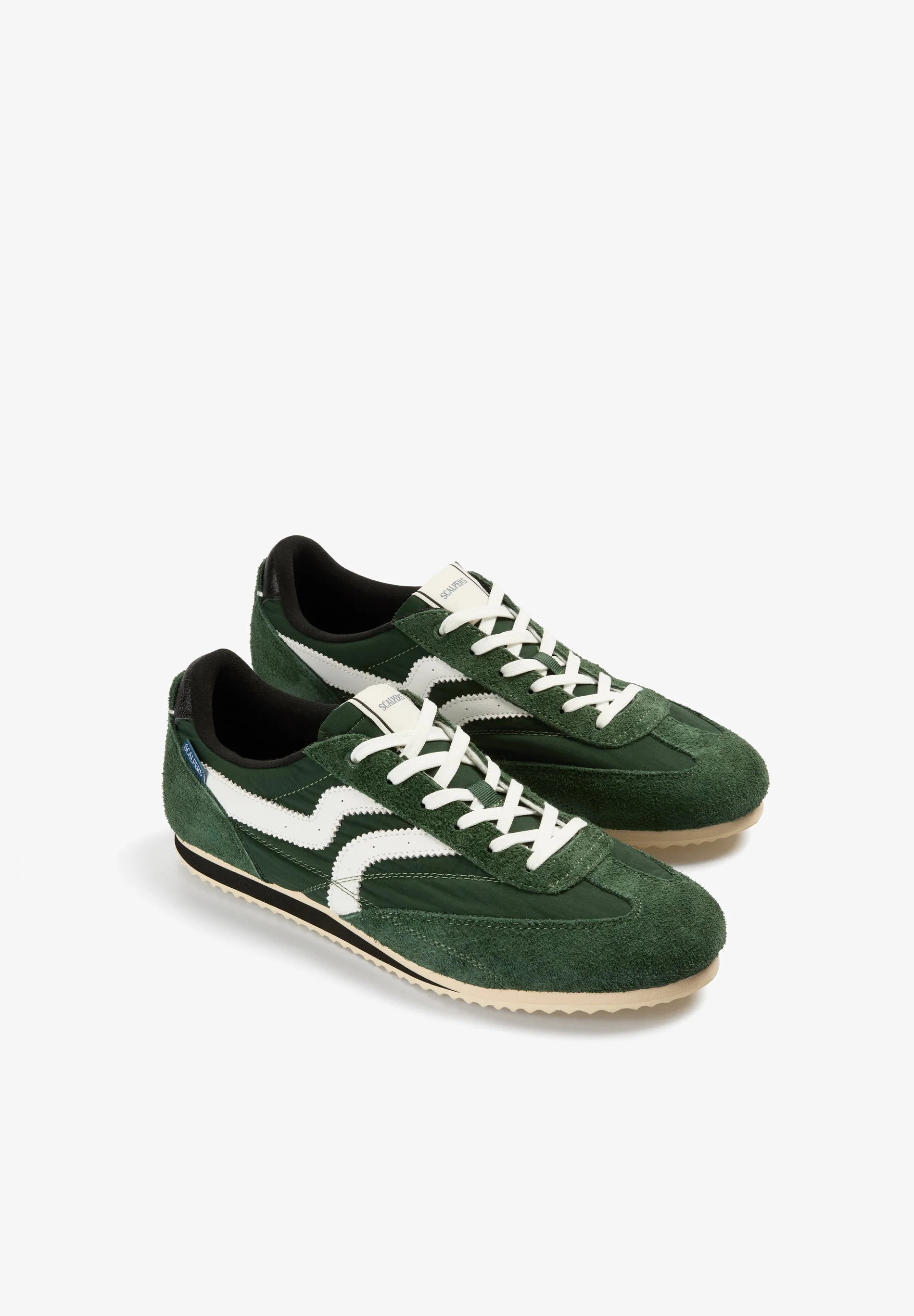SUEDE COMBINATION RETRO SNEAKERS - Image 3