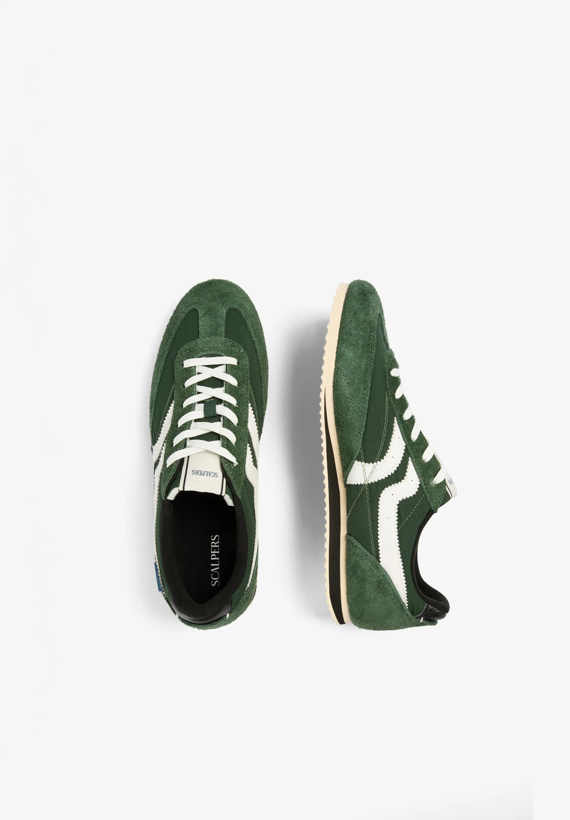 SUEDE COMBINATION RETRO SNEAKERS - Image 9