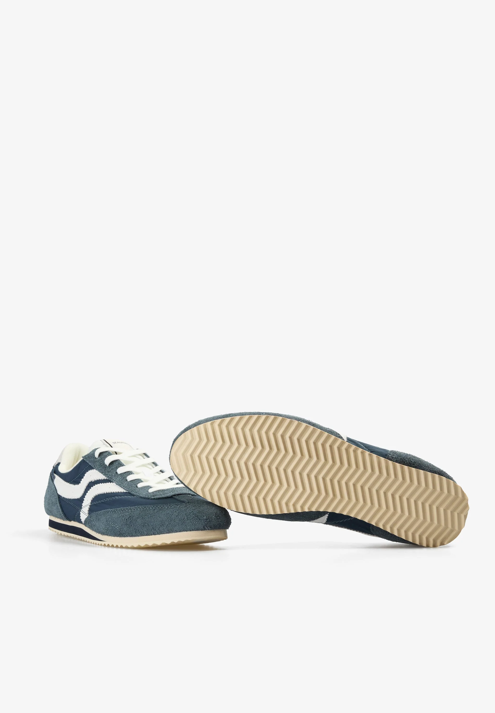 SUEDE COMBINATION RETRO SNEAKERS - Image 4