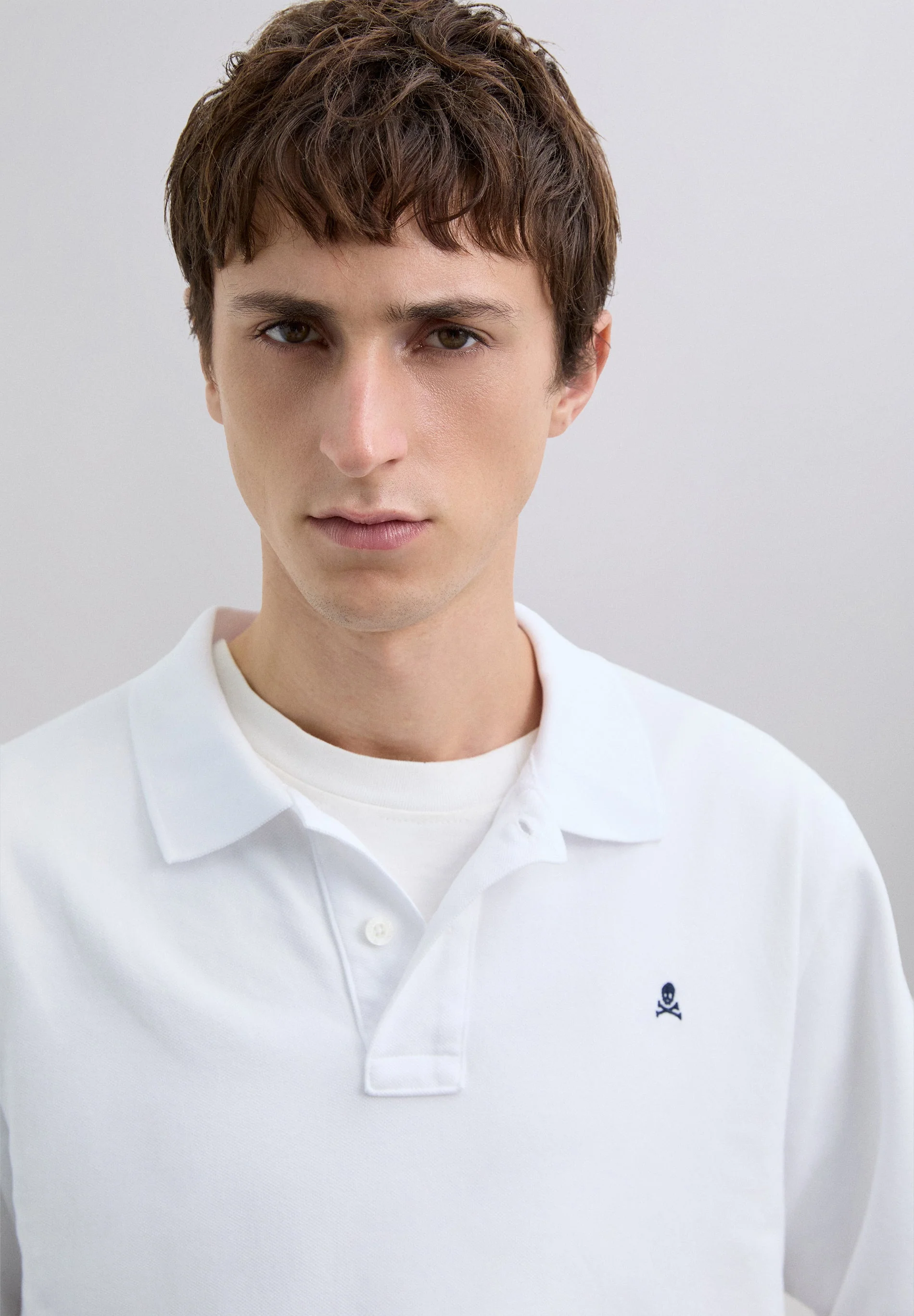 LONG SLEEVE COTTON POLO SHIRT - Image 3