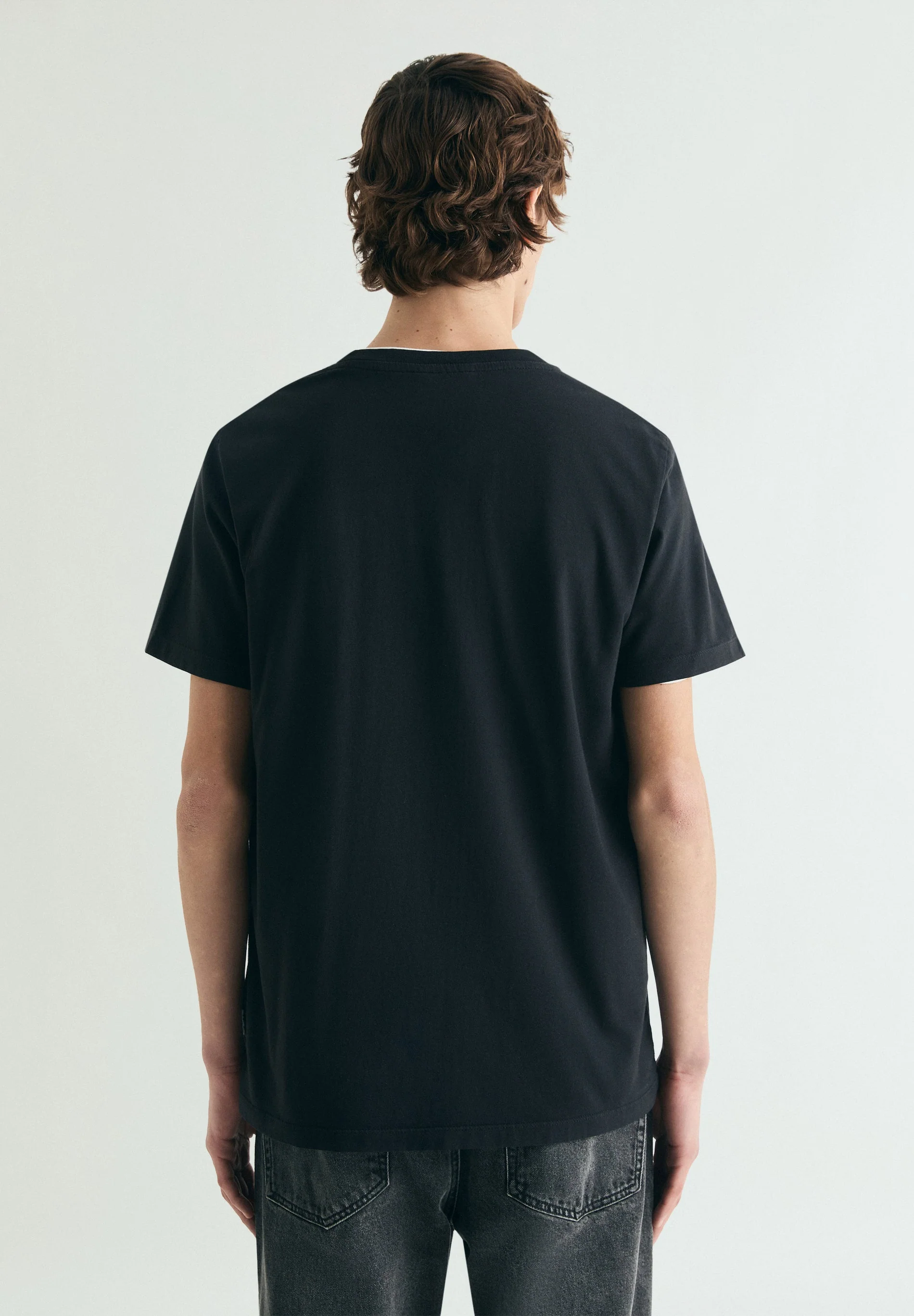 EMBROIDERED WASHED EFFECT T-SHIRT - Image 4