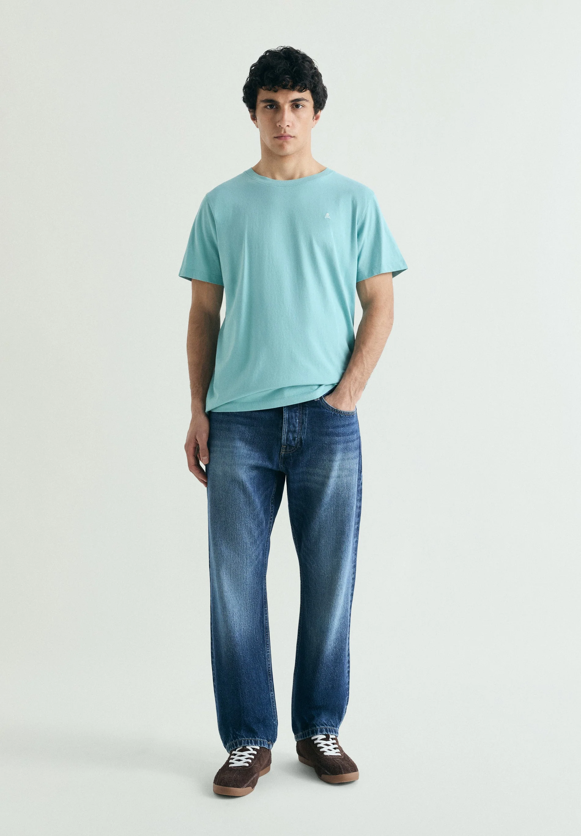EMBROIDERED WASHED EFFECT T-SHIRT - Image 2