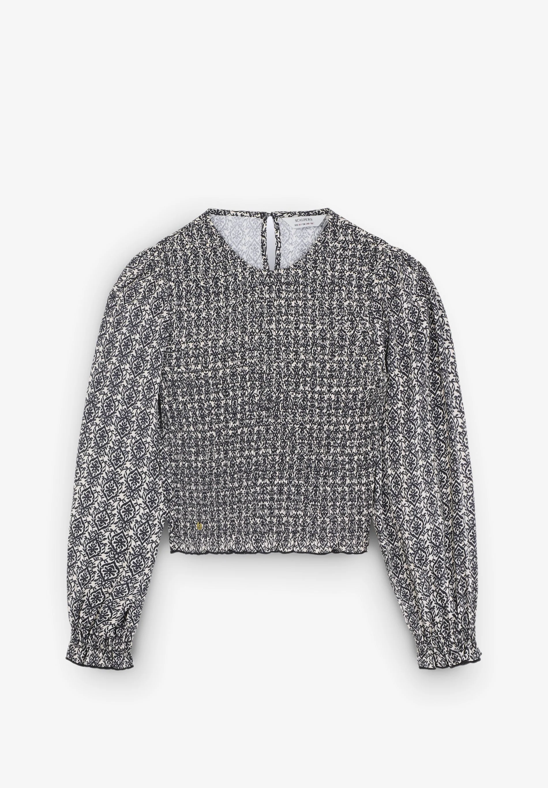 PRINT BLOUSE WITH RUFFLE - Image 7